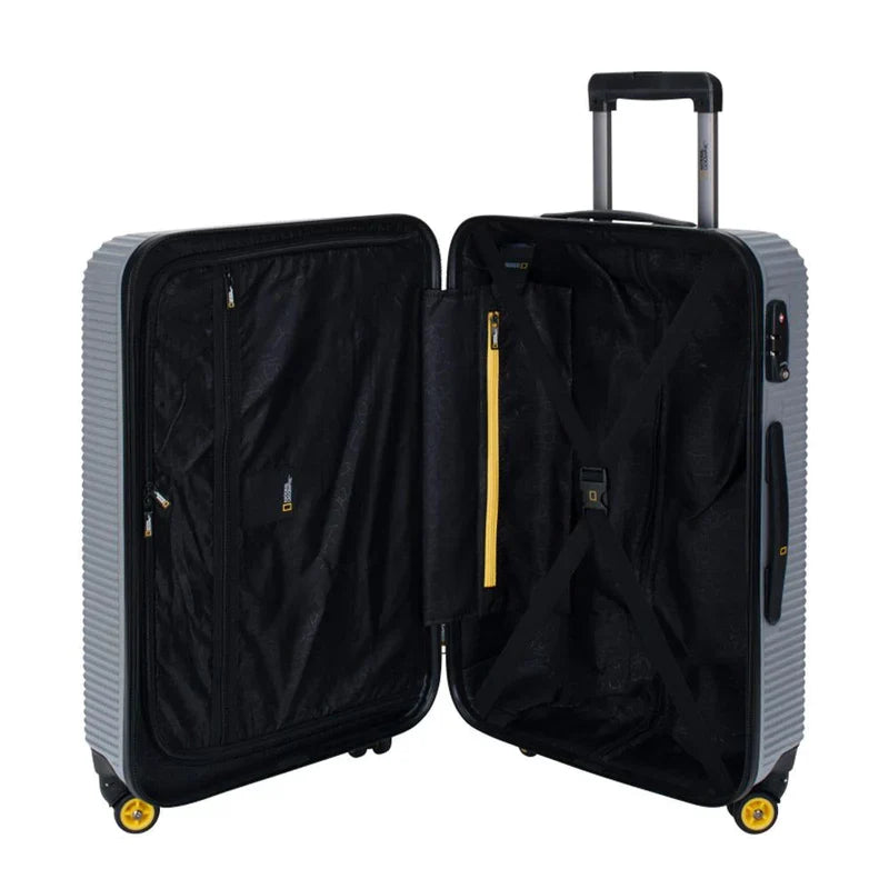 National Geographic Abroad Hartschalenkoffer 67 cm Medium Silber – Produktansicht 8