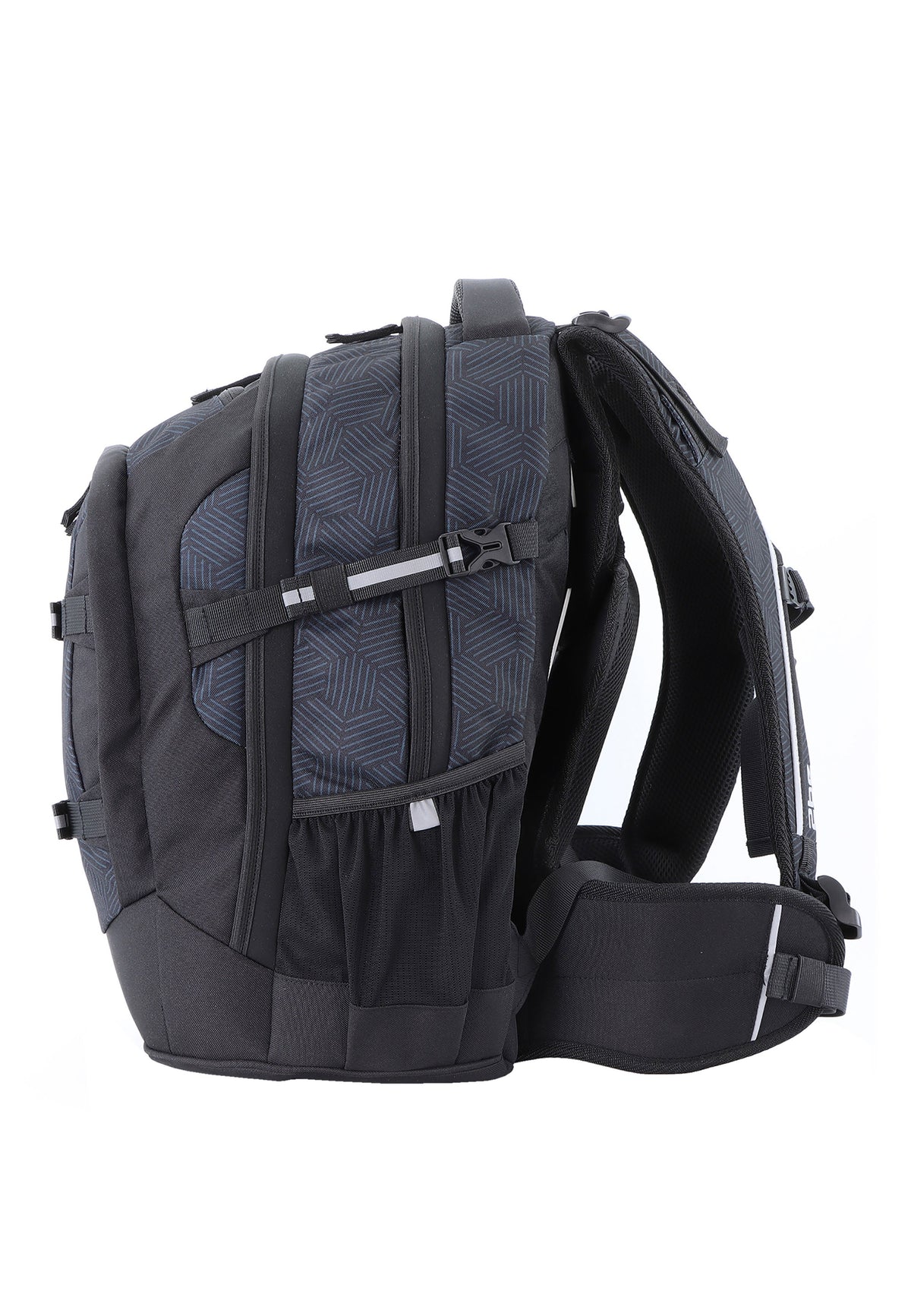 2be Ergonomisches Schulrucksack-Set 27 L – Schwarz/Grau – Produktansicht 3