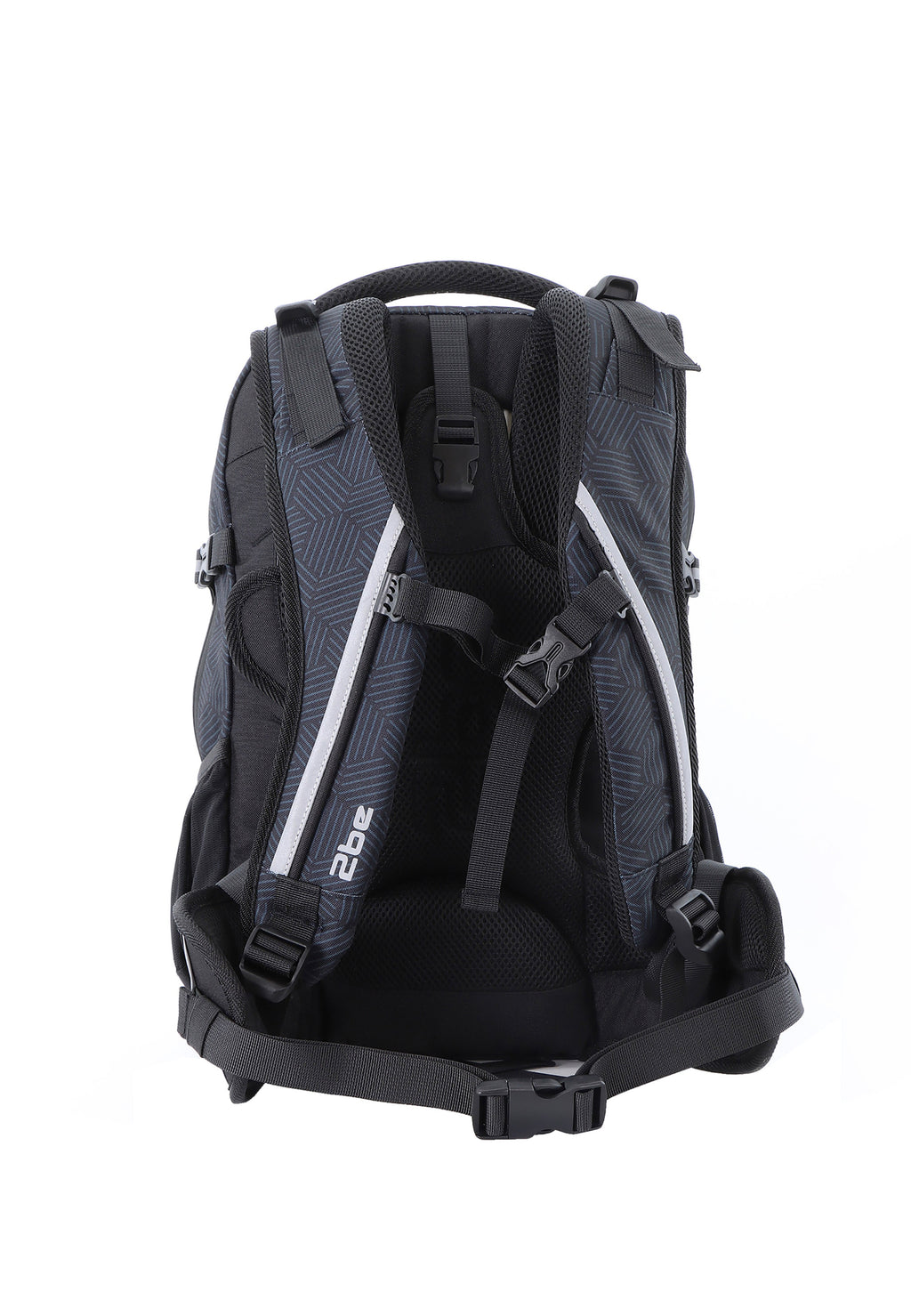 2be Ergonomisches Schulrucksack-Set 27 L – Schwarz/Grau – Produktansicht 4