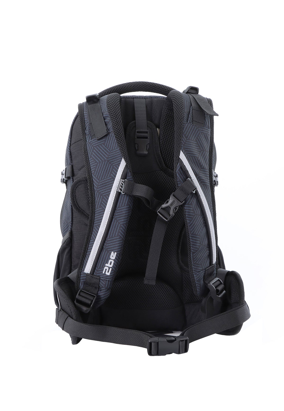 2be Ergonomisches Schulrucksack-Set 27 L – Schwarz/Grau – Produktansicht 4