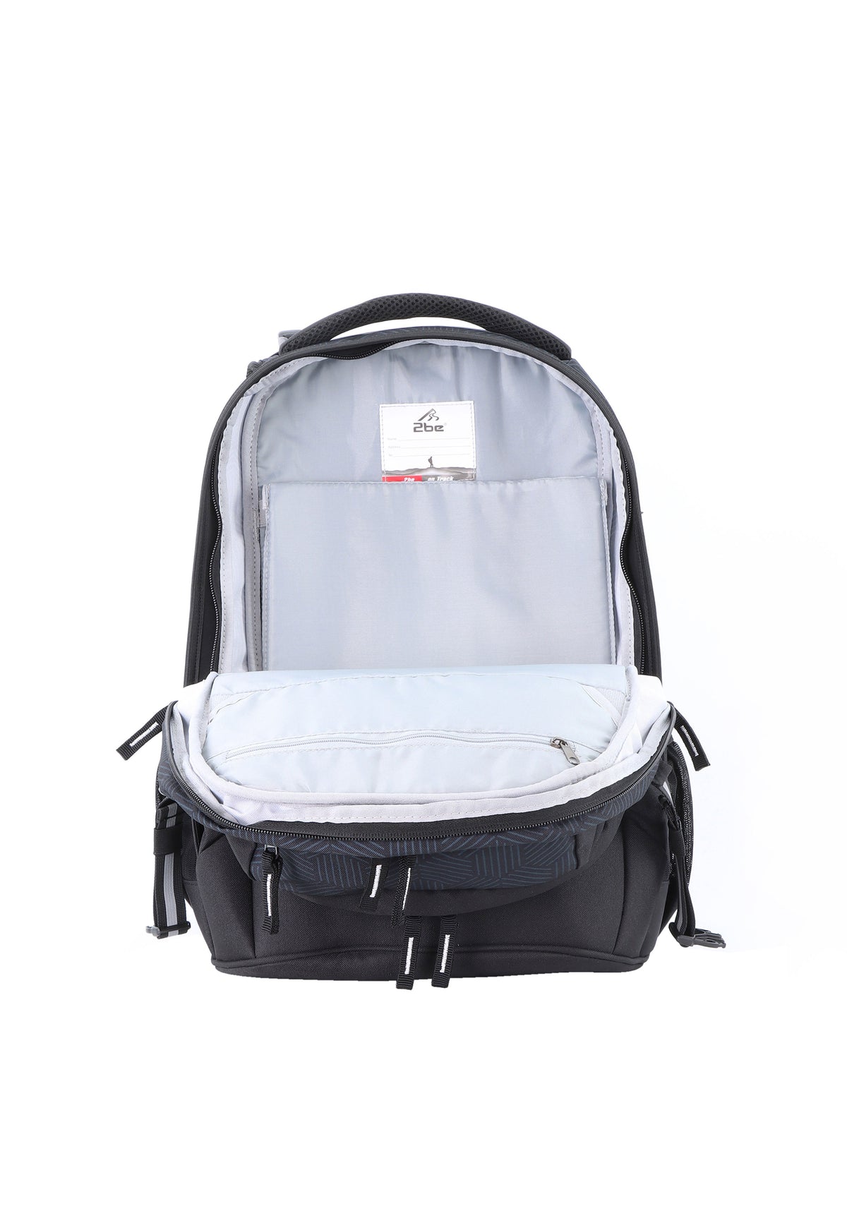 2be Ergonomisches Schulrucksack-Set 27 L – Schwarz/Grau – Produktansicht 8
