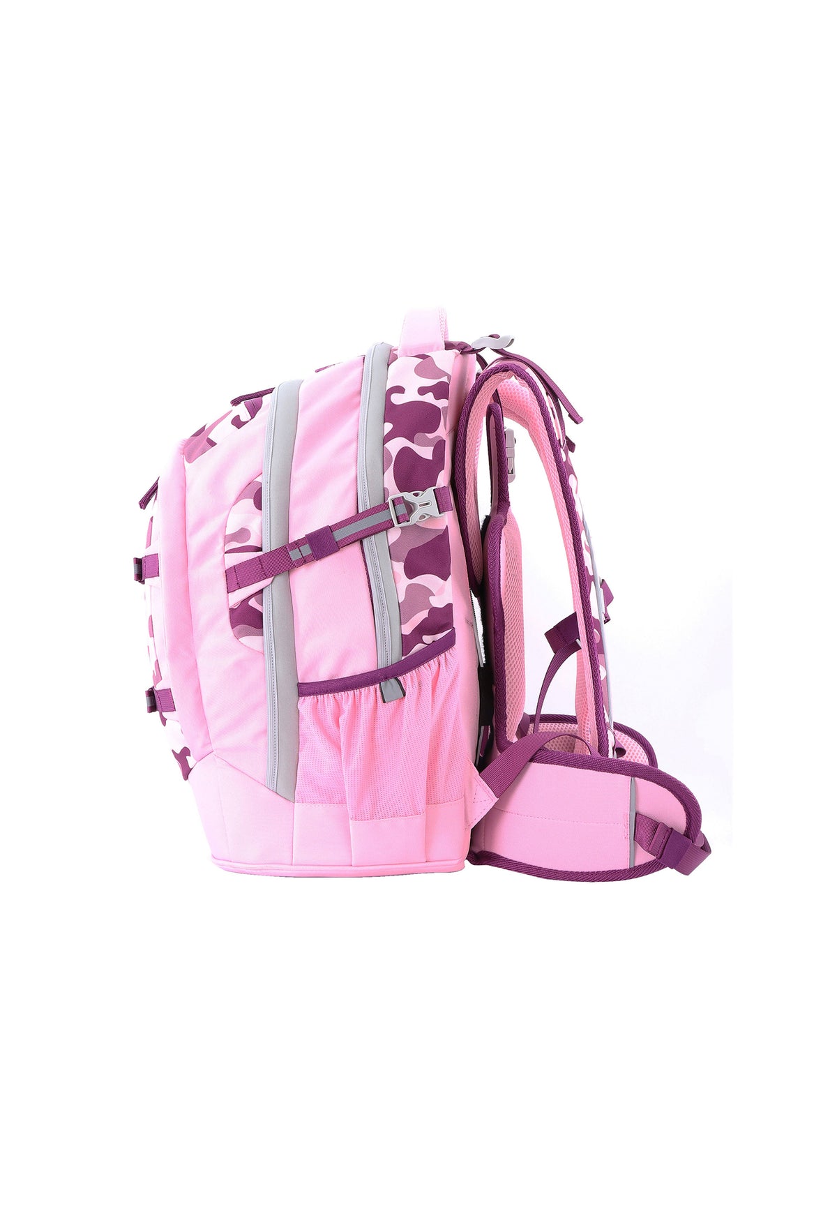 2be Ergonomisches Schulrucksack-Set 27 L – Burgunderrosa – Produktansicht 3