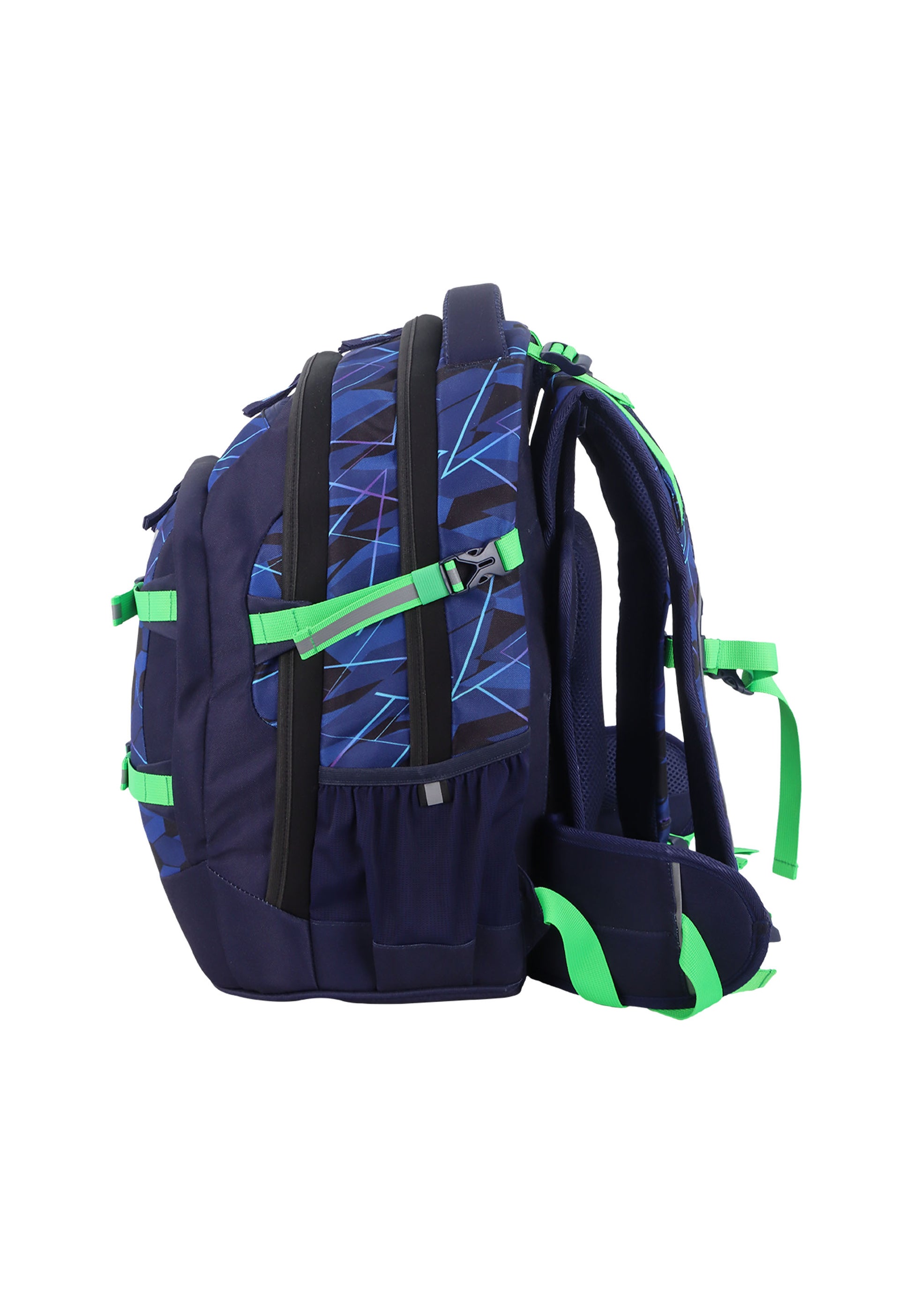 2be – Schulrucksack mit 15-Zoll-Laptopfach Blau