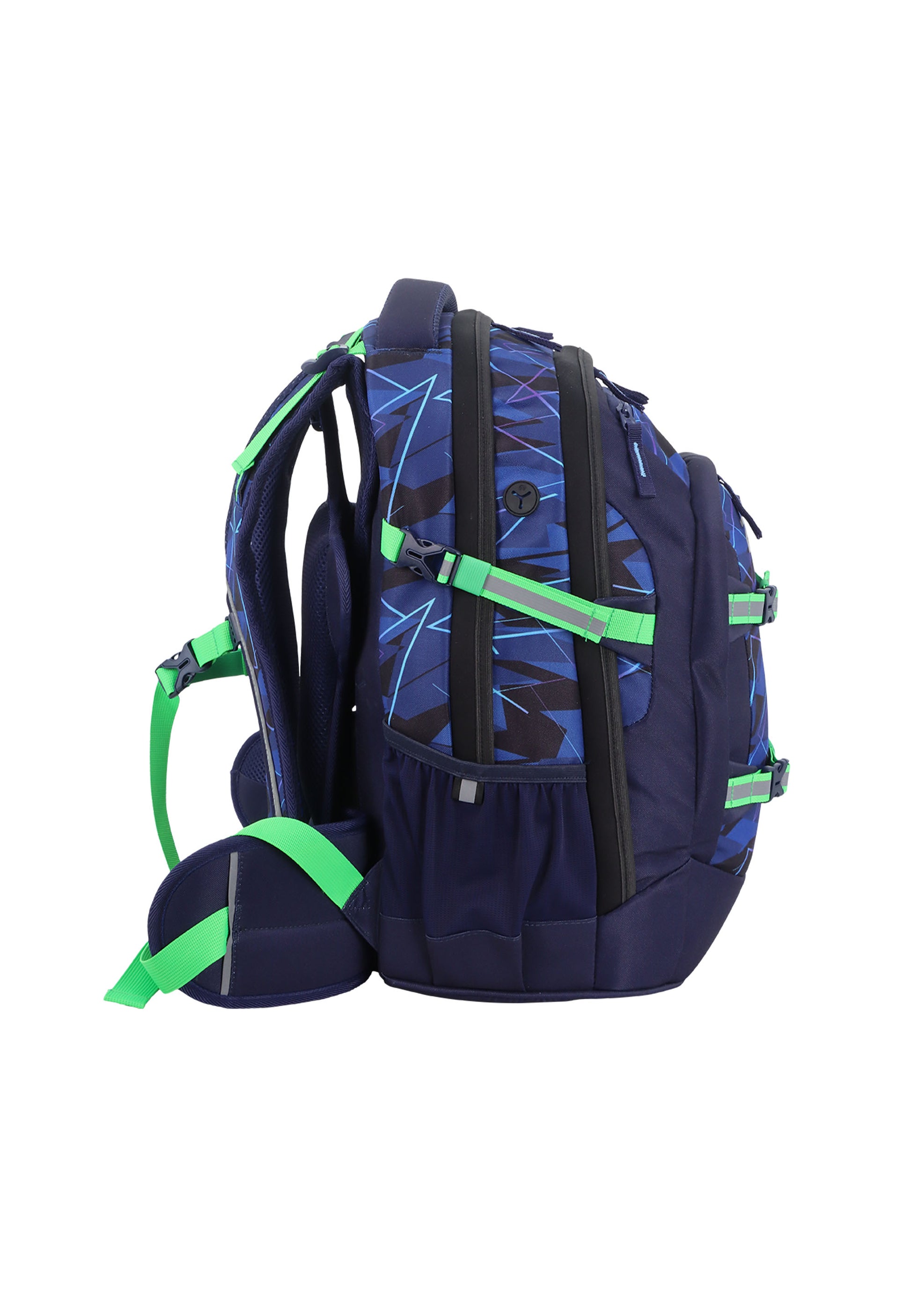 2be – Schulrucksack mit 15-Zoll-Laptopfach Blau