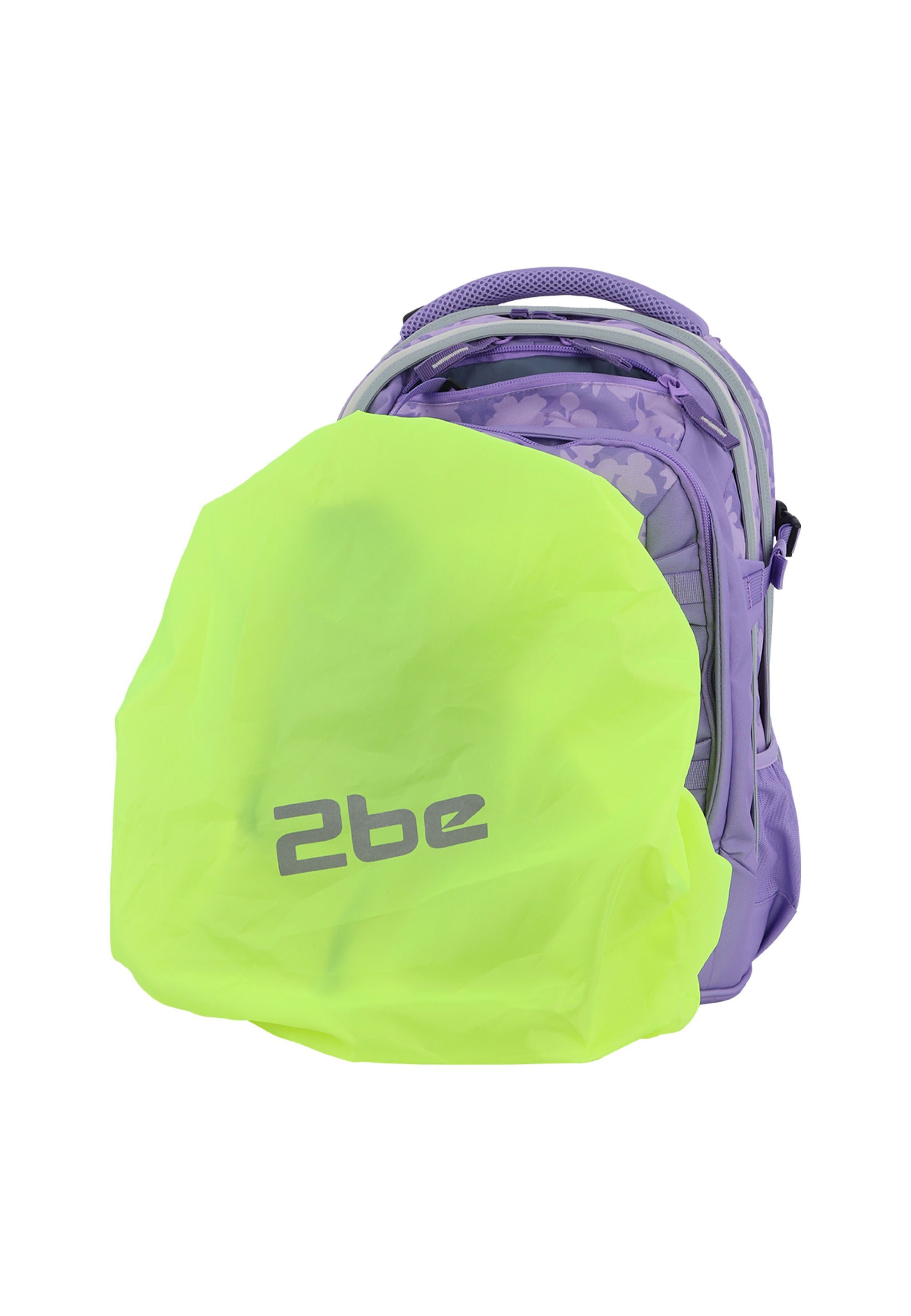 2be – Schulrucksack mit 15-Zoll-Laptopfach Lila