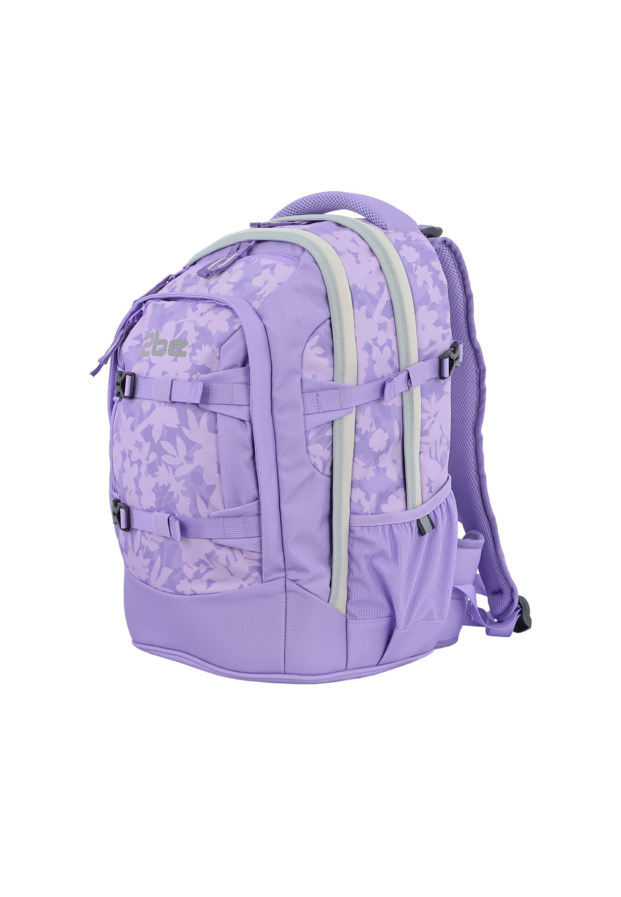 2be – Schulrucksack mit 15-Zoll-Laptopfach Lila