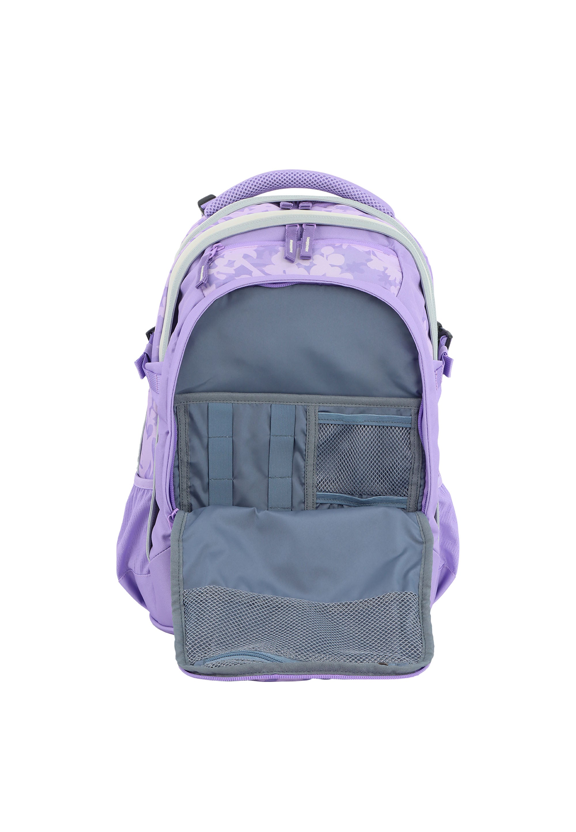 2be – Schulrucksack mit 15-Zoll-Laptopfach Lila