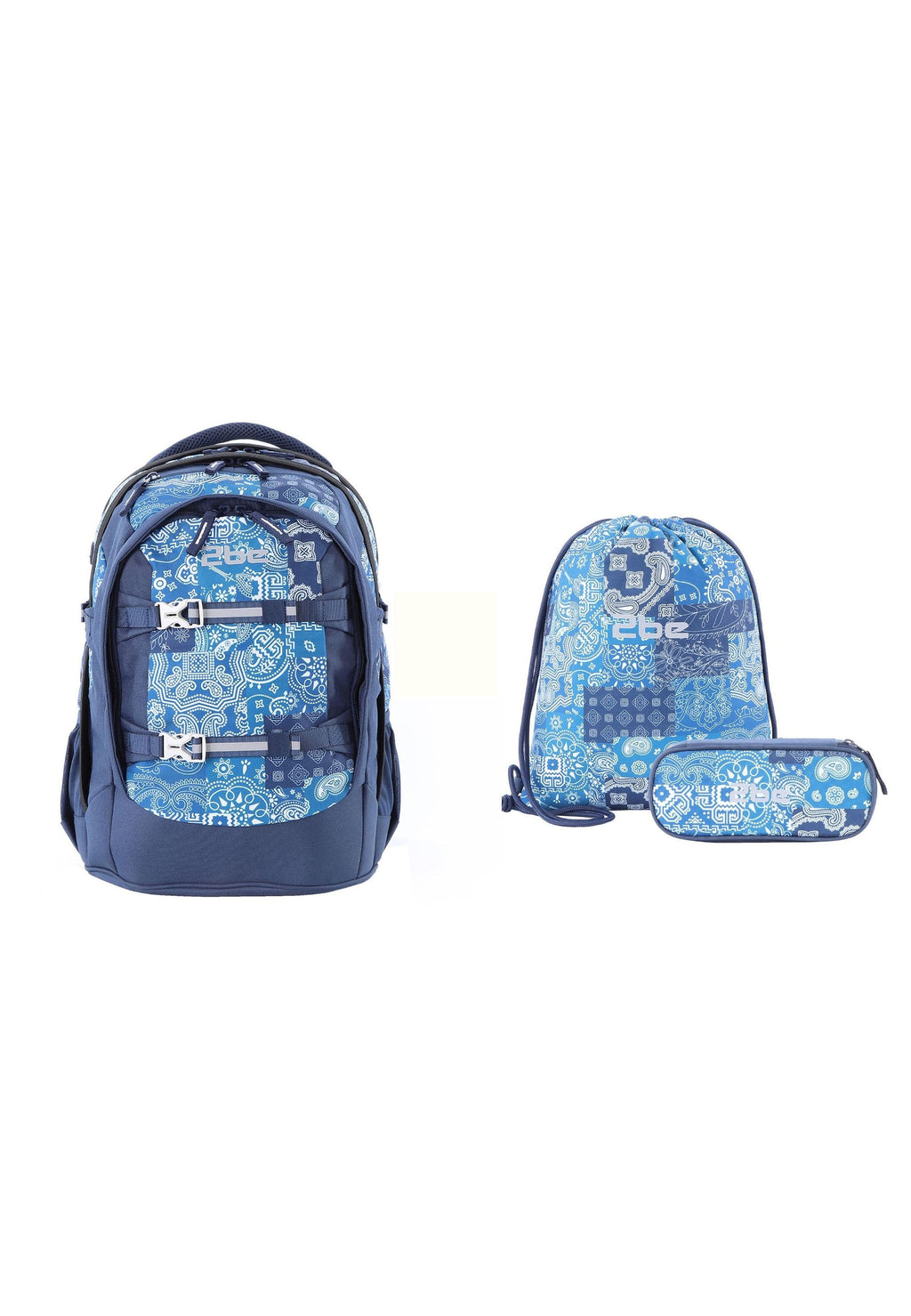 2be Ergonomisches Schulrucksack-Set 27 L – Königsblau – Produktansicht 1