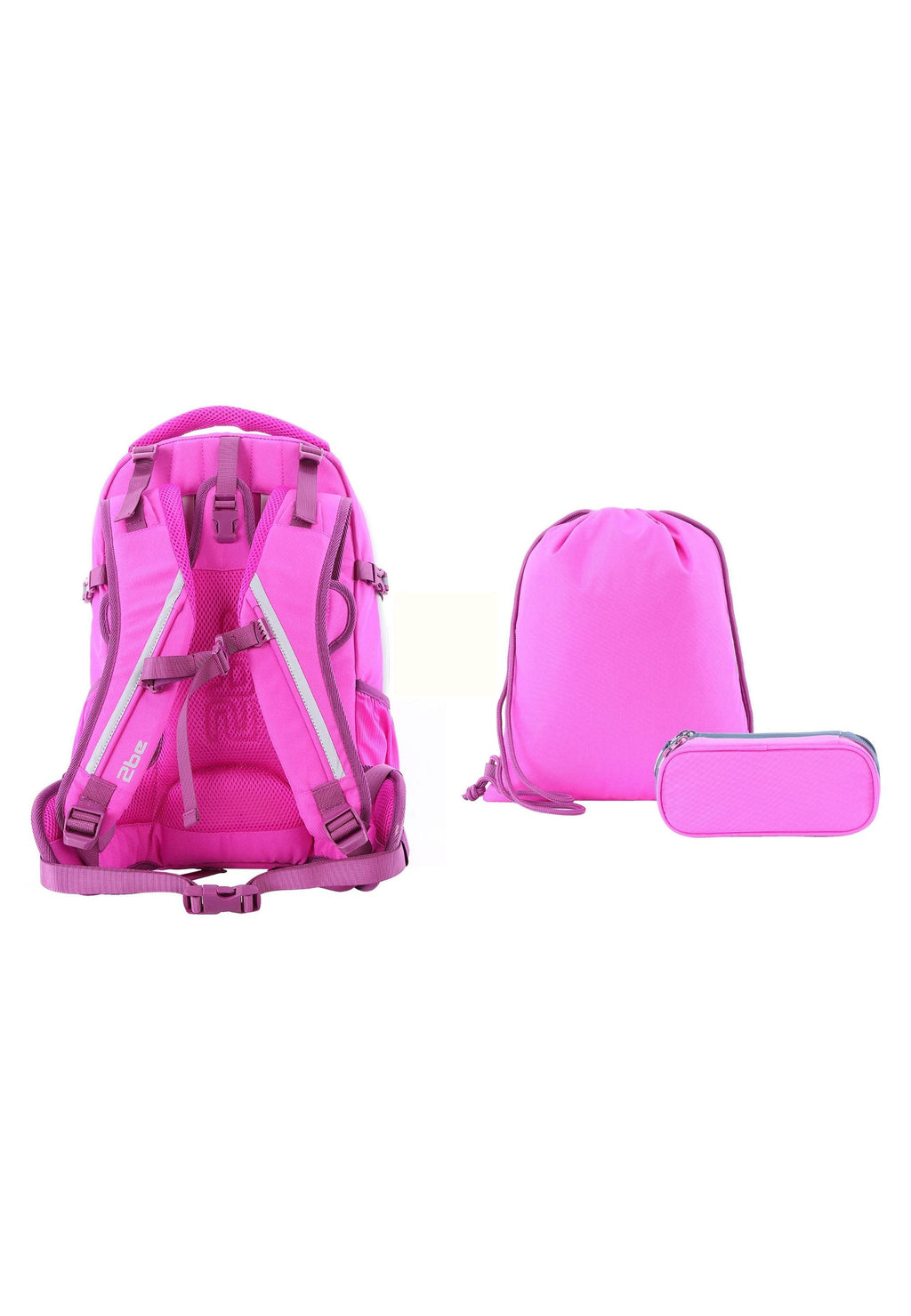 2be Ergonomisches Schulrucksack-Set 27 L – Fuchsia – Produktansicht 2
