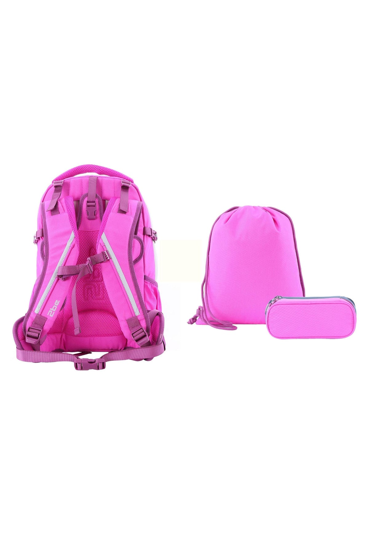 2be Ergonomisches Schulrucksack-Set 27 L – Fuchsia – Produktansicht 2