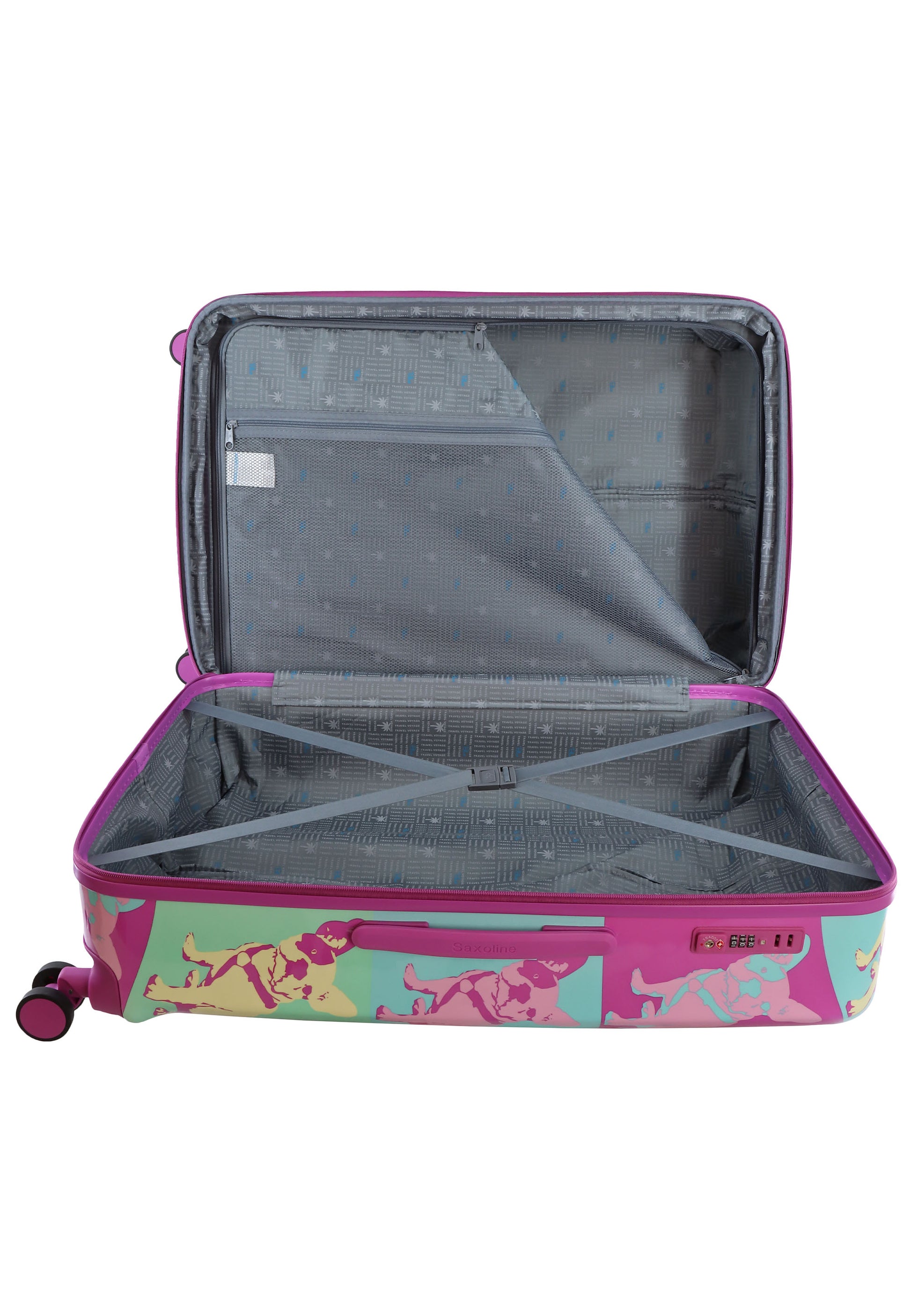 Saxoline Blue - Bulldog Emotion Hartschalen-Kofferset / Trolley-Set / Reisekofferset - (S/M/L)