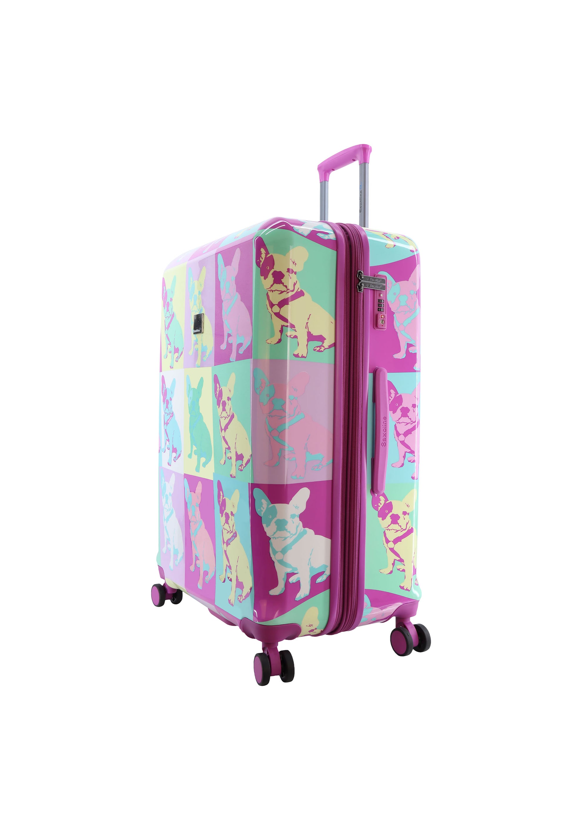 Saxoline Blue - Bulldog Emotion Hartschalenkoffer / Trolley / Reisekoffer - 77 cm - (Large)