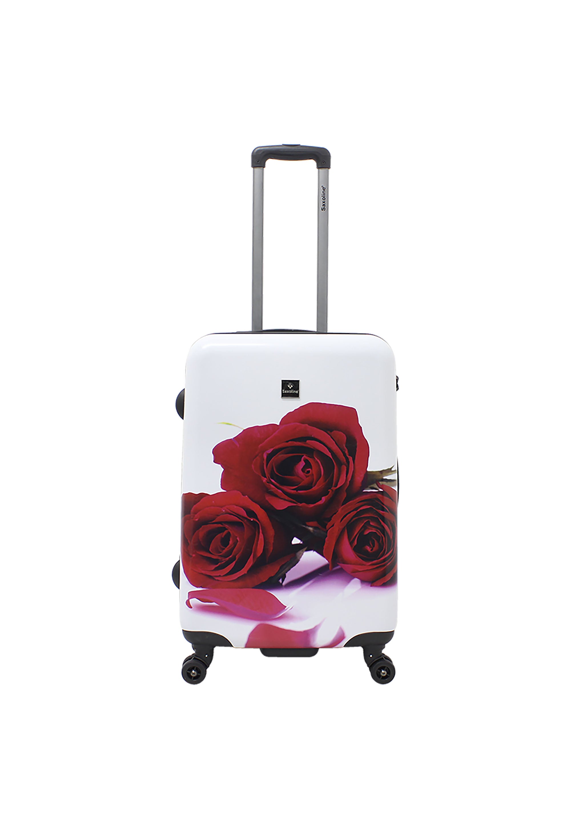 Saxoline - Rosenmotiv Hartschalen-Kofferset / Trolley-Set / Reisekofferset - (S/M/L)