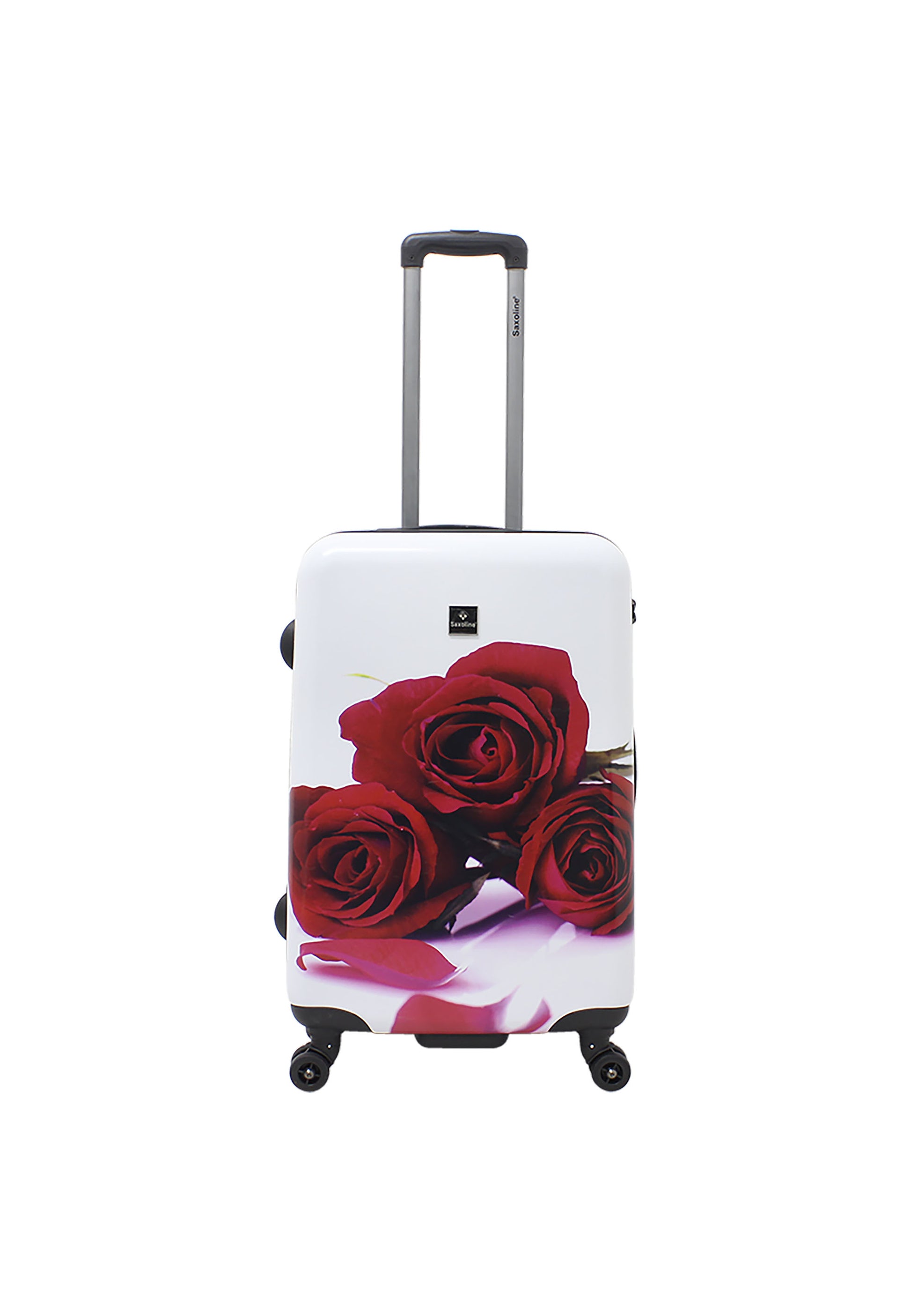 Saxoline - Rosenmotiv Hartschalenkoffer / Trolley / Reisekoffer - 67 cm - (Medium)