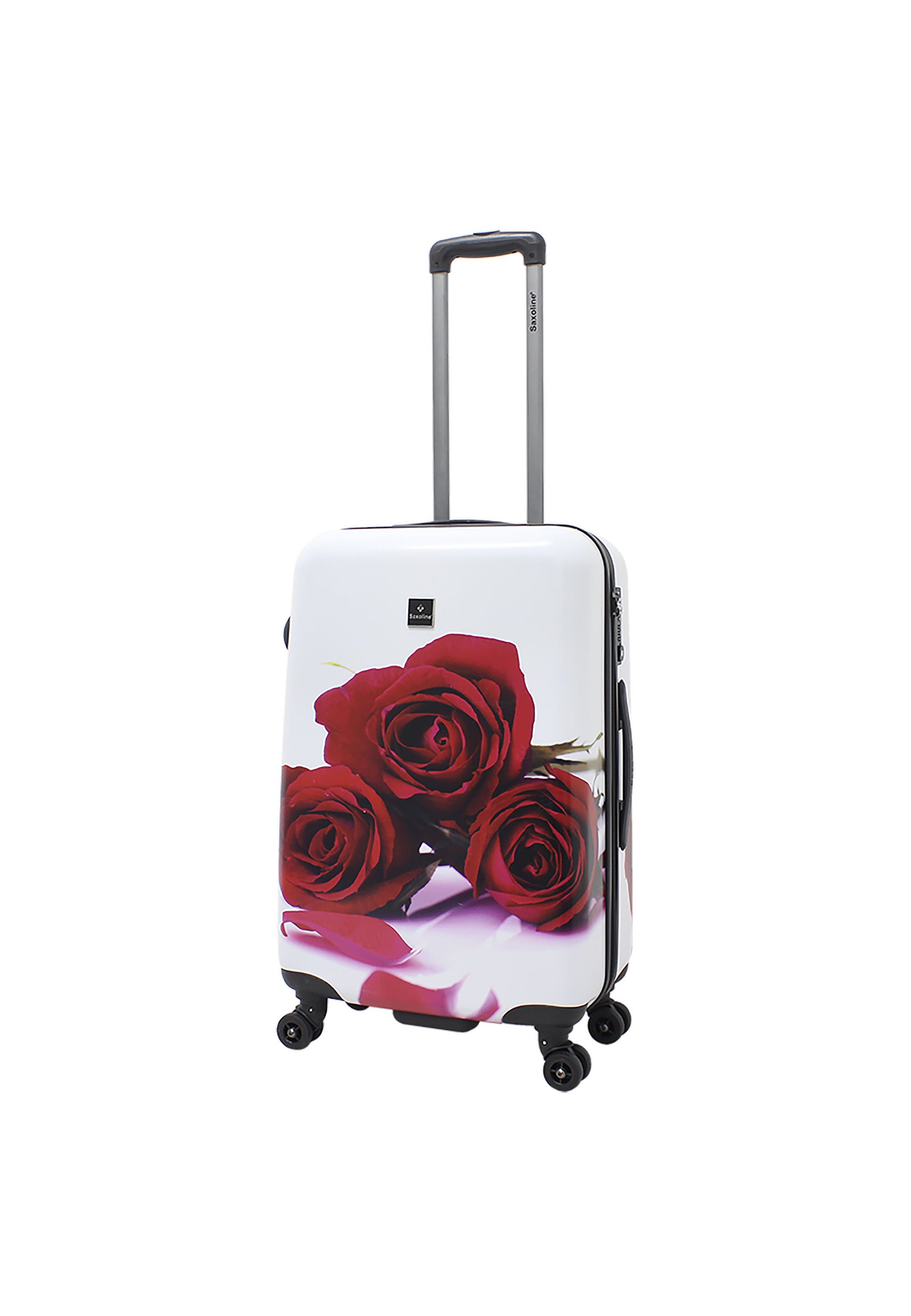 Saxoline - Rosenmotiv Hartschalenkoffer / Trolley / Reisekoffer - 67 cm - (Medium)