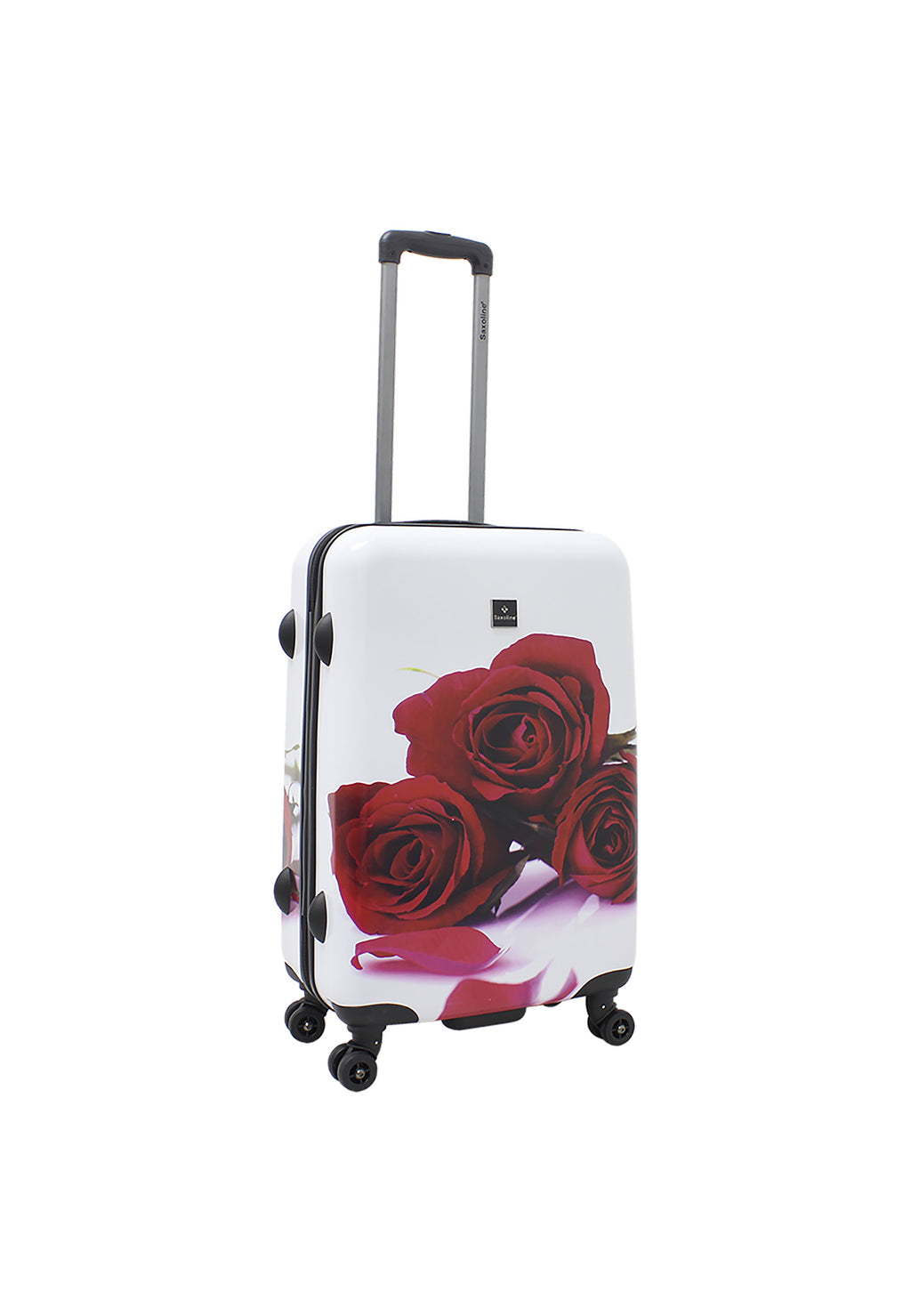 Saxoline - Rosenmotiv Hartschalenkoffer / Trolley / Reisekoffer - 67 cm - (Medium)
