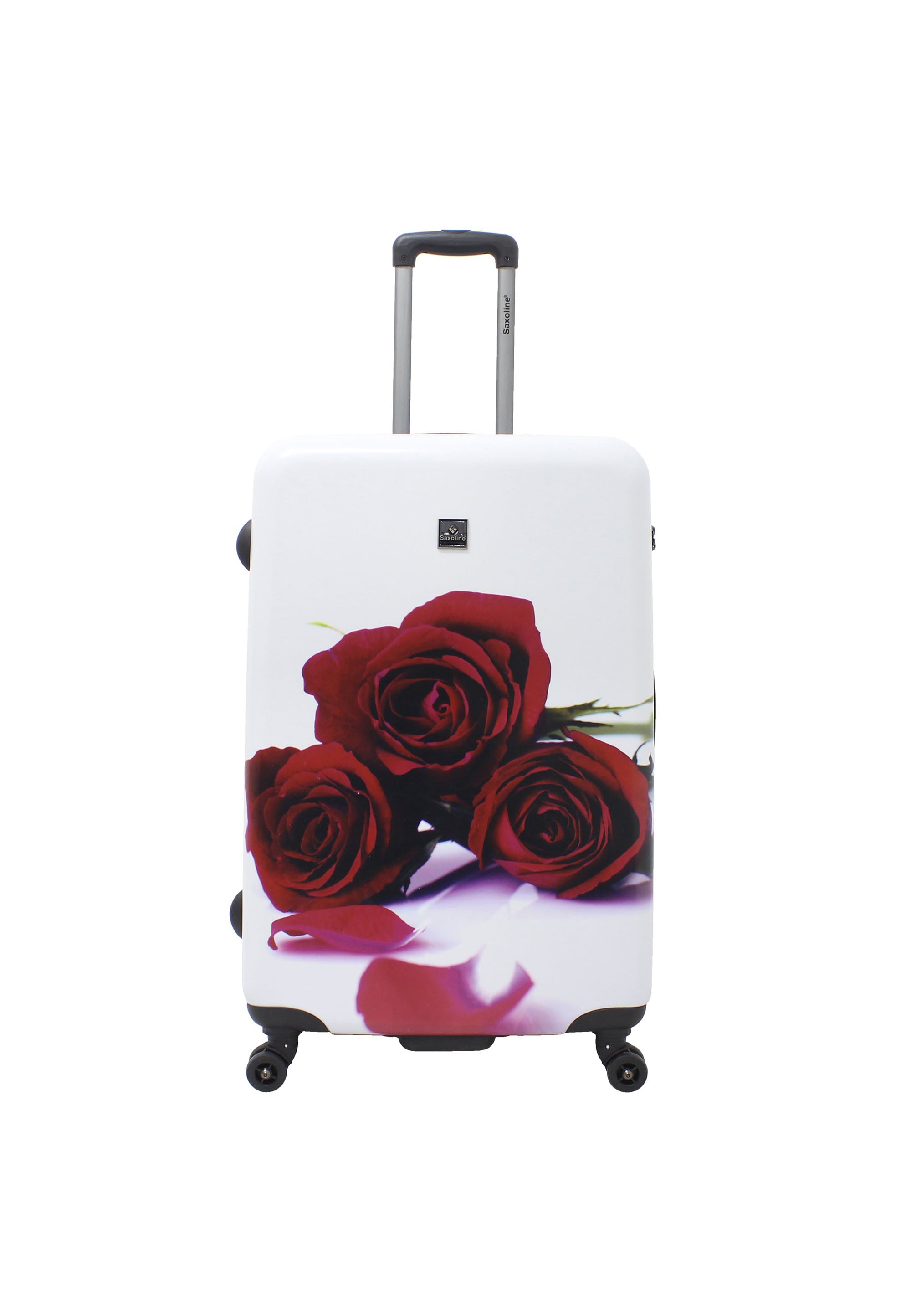 Saxoline - Rosenmotiv Hartschalen-Kofferset / Trolley-Set / Reisekofferset - (S/M/L)