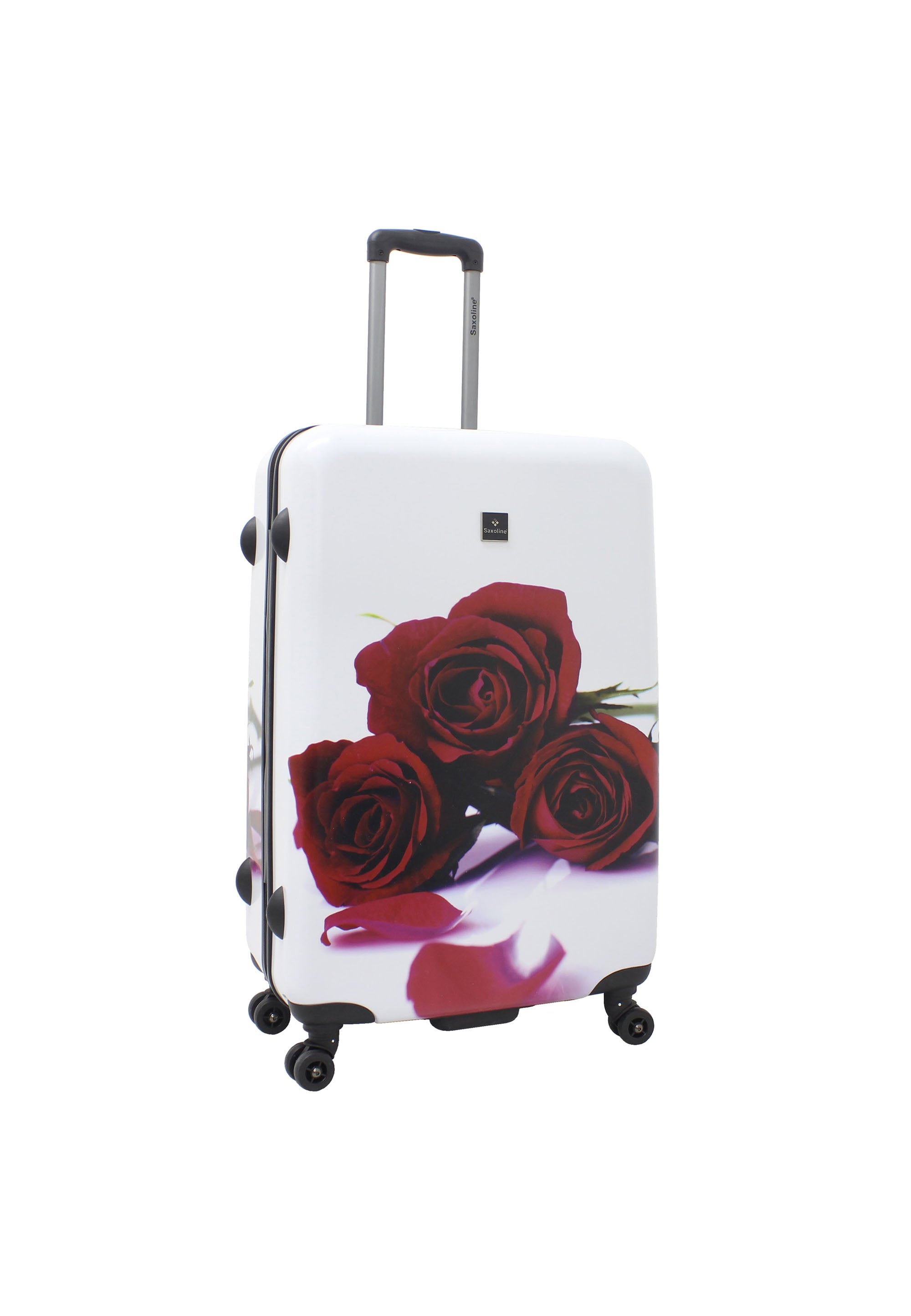 Saxoline - Rosenmotiv Hartschalen-Kofferset / Trolley-Set / Reisekofferset - (S/M/L)