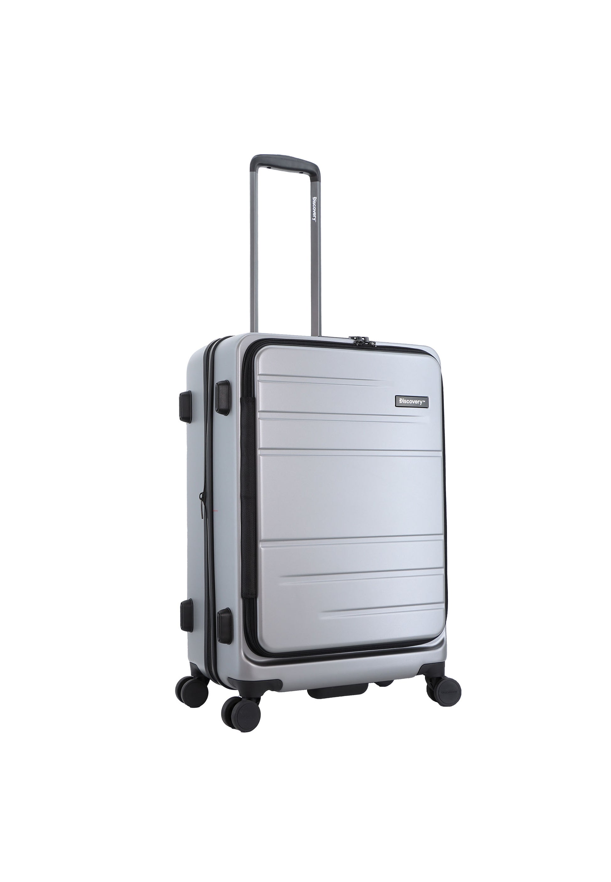 Discovery - Patrol Hartschalenkoffer / Trolley / Reisekoffer - 67 cm - (Medium) - Silber