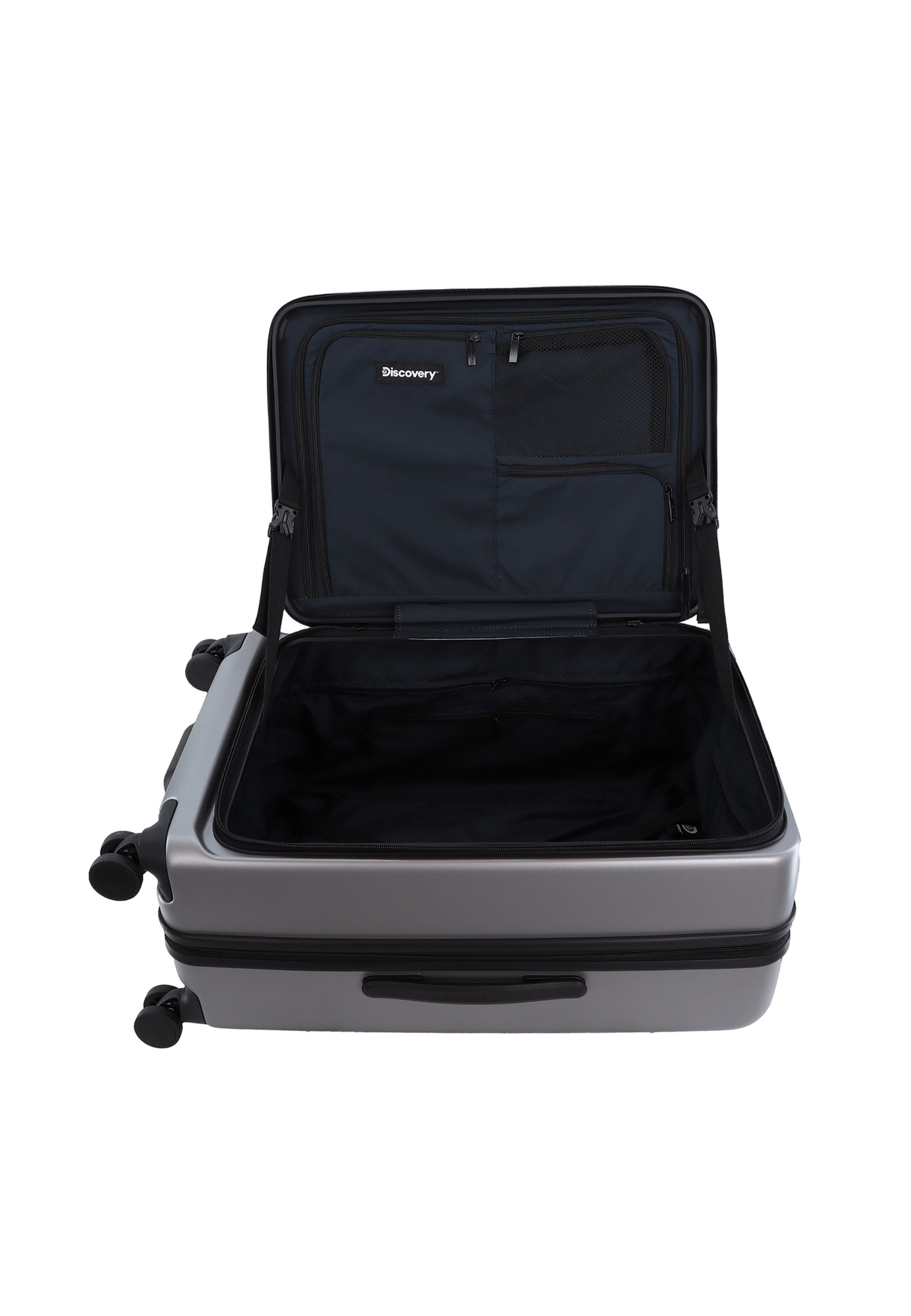 Discovery - Patrol Hartschalenkoffer / Trolley / Reisekoffer - 67 cm - (Medium) - Silber