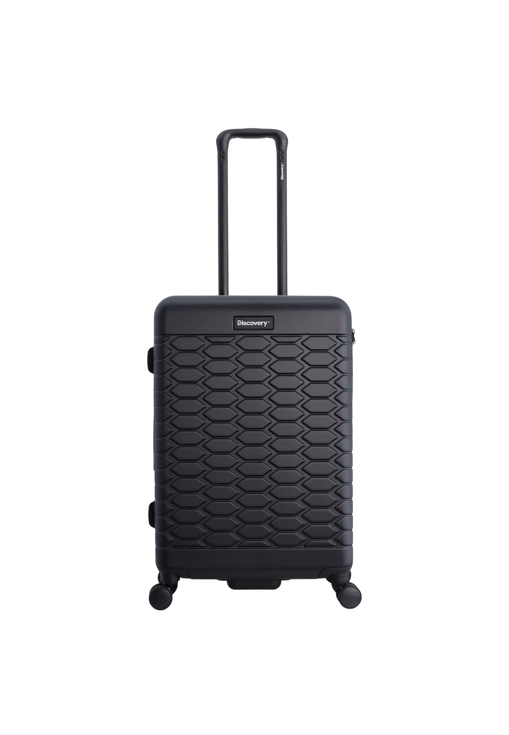 Discovery - Reptile Hartschalenkoffer / Trolley / Reisekoffer - 67 cm - (Medium) - Schwarz