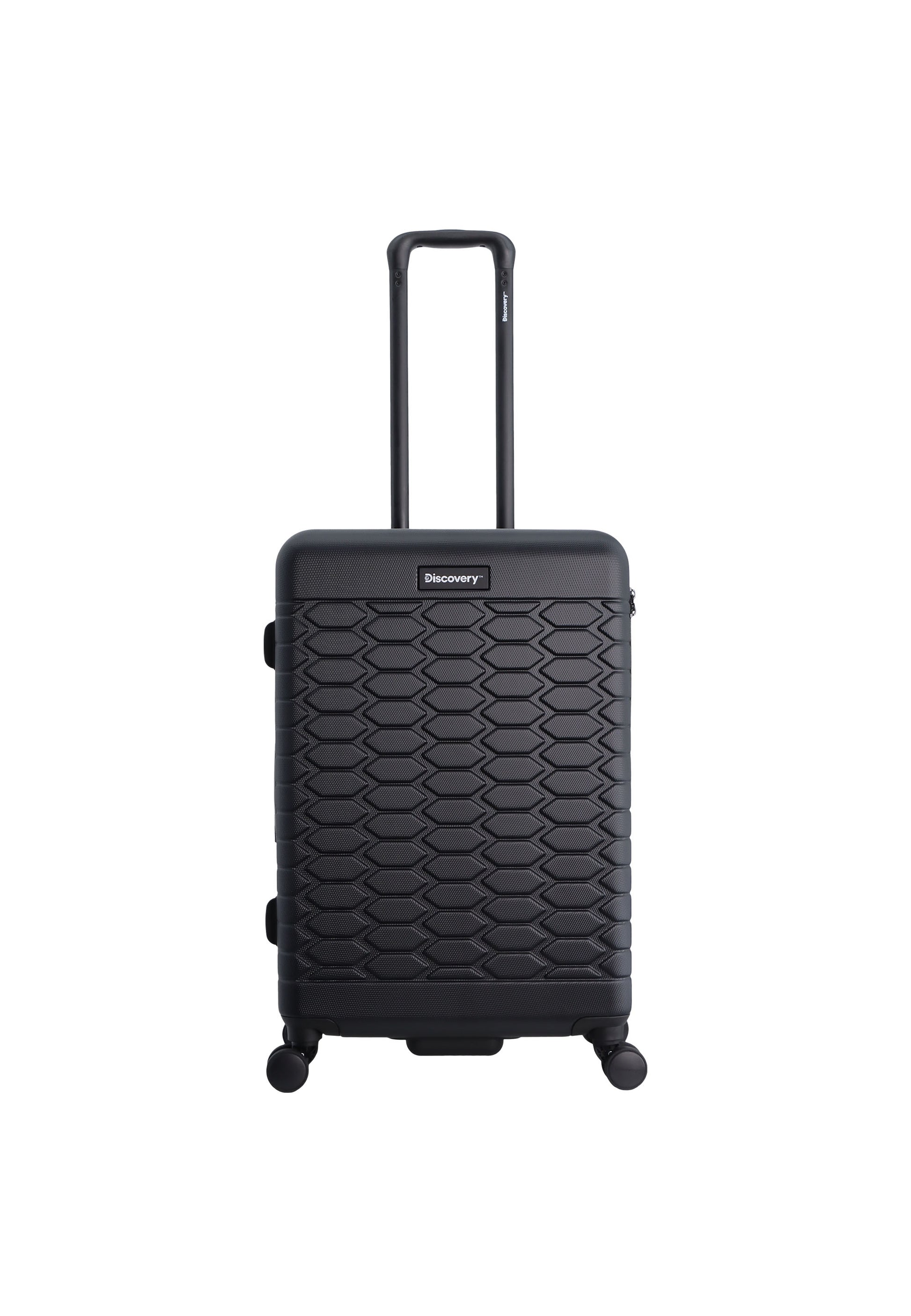 Discovery - Reptile Hartschalenkoffer / Trolley / Reisekoffer - 67 cm - (Medium) - Schwarz