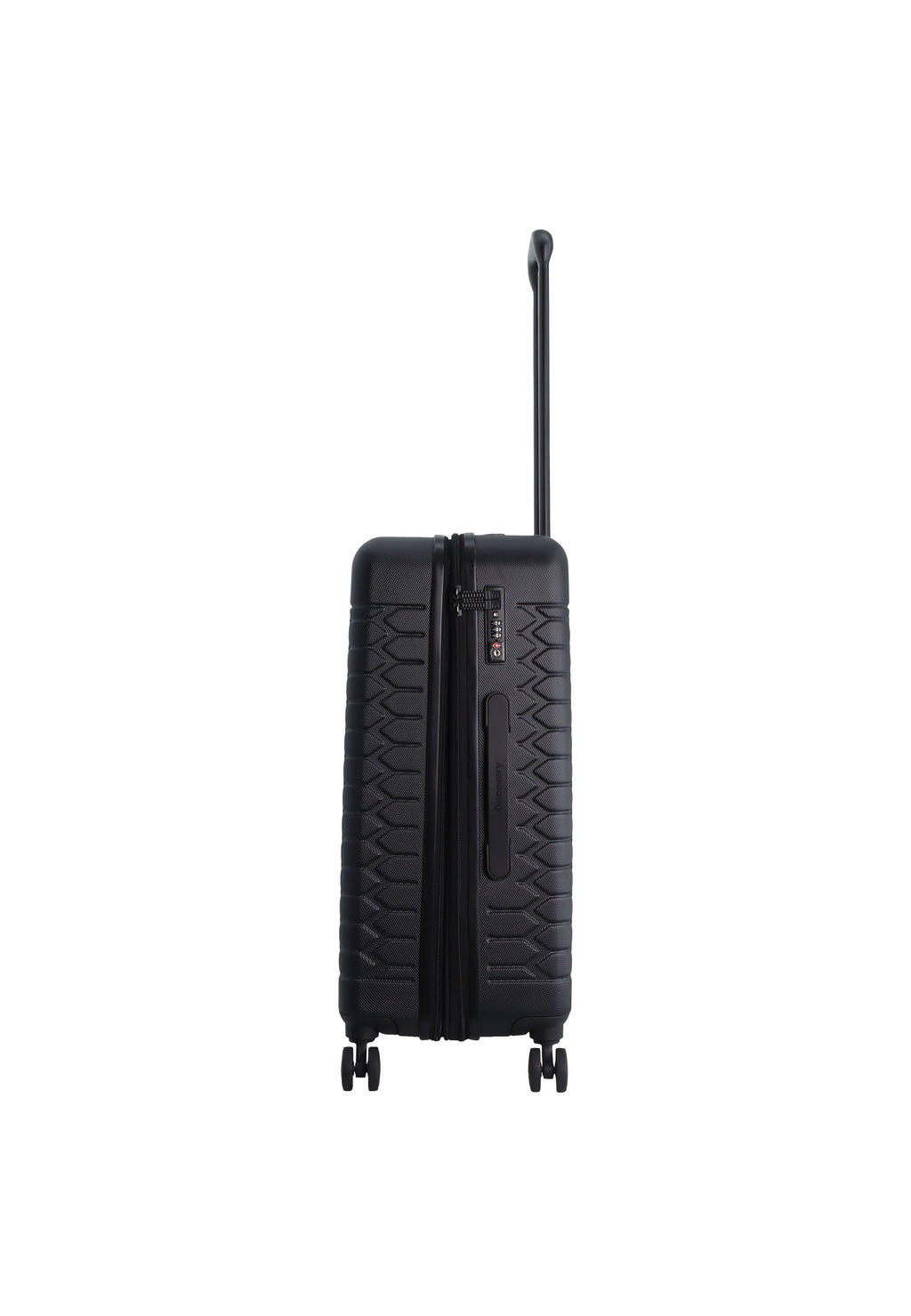 Discovery - Reptile Hartschalenkoffer / Trolley / Reisekoffer - 67 cm - (Medium) - Schwarz