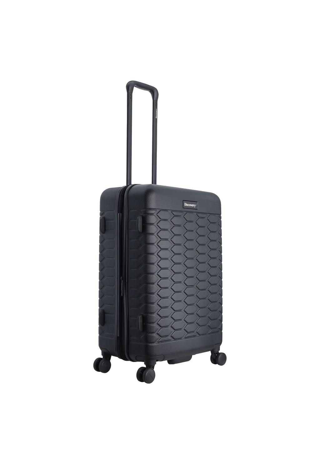 Discovery - Reptile Hartschalenkoffer / Trolley / Reisekoffer - 67 cm - (Medium) - Schwarz