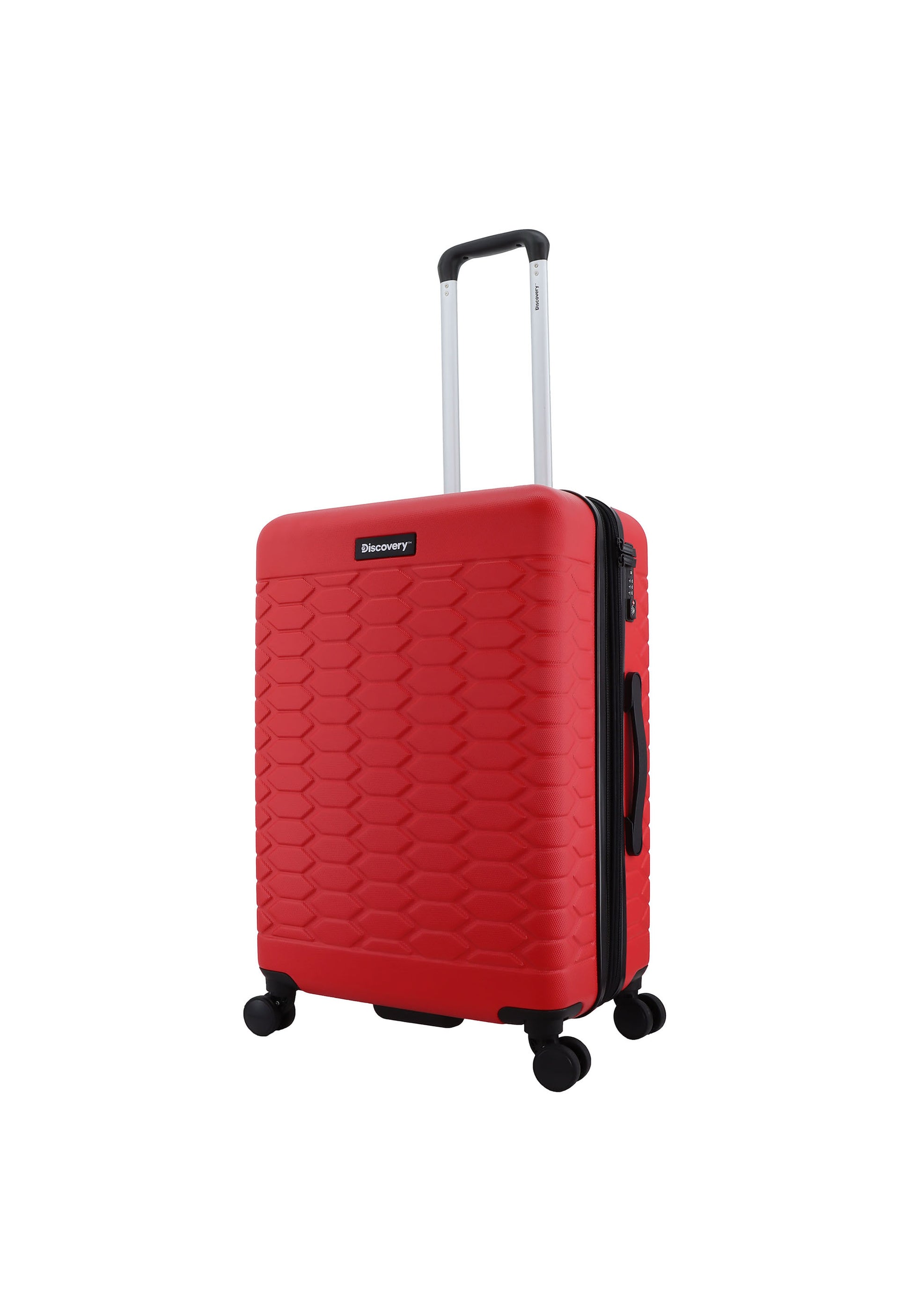 Discovery - Reptile Hartschalenkoffer / Trolley / Reisekoffer - 67 cm - (Medium) - Rot