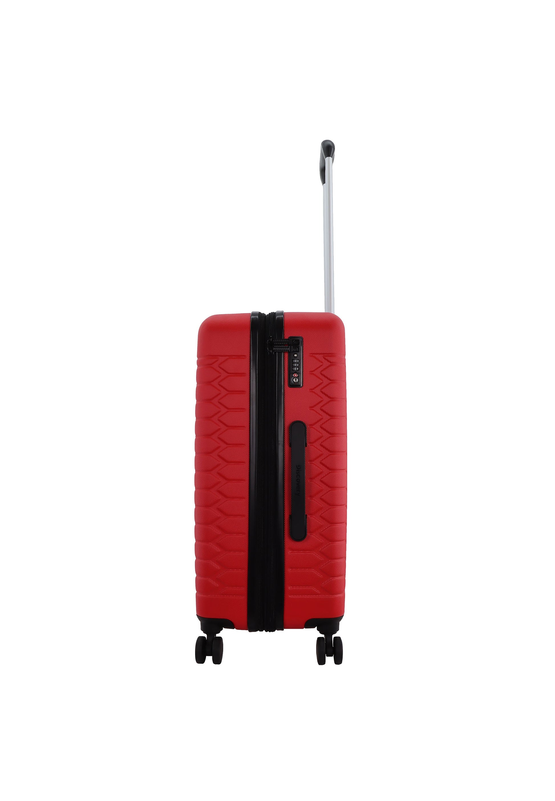 Discovery - Reptile Hartschalenkoffer / Trolley / Reisekoffer - 67 cm - (Medium) - Rot