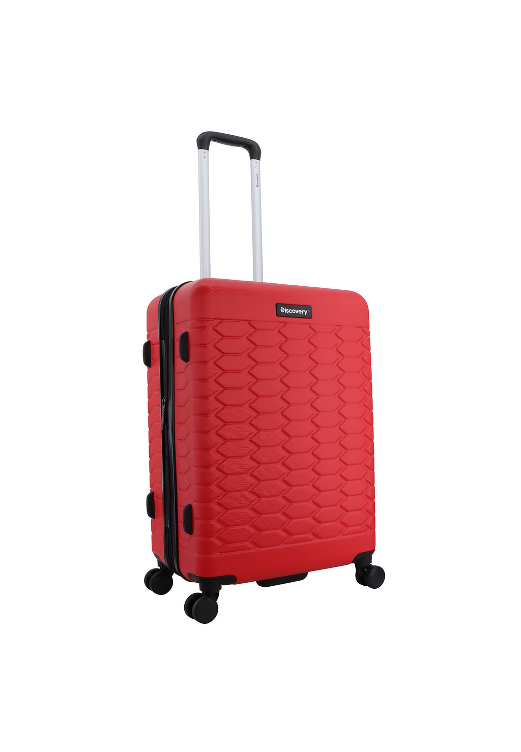 Discovery - Reptile Hartschalenkoffer / Trolley / Reisekoffer - 67 cm - (Medium) - Rot