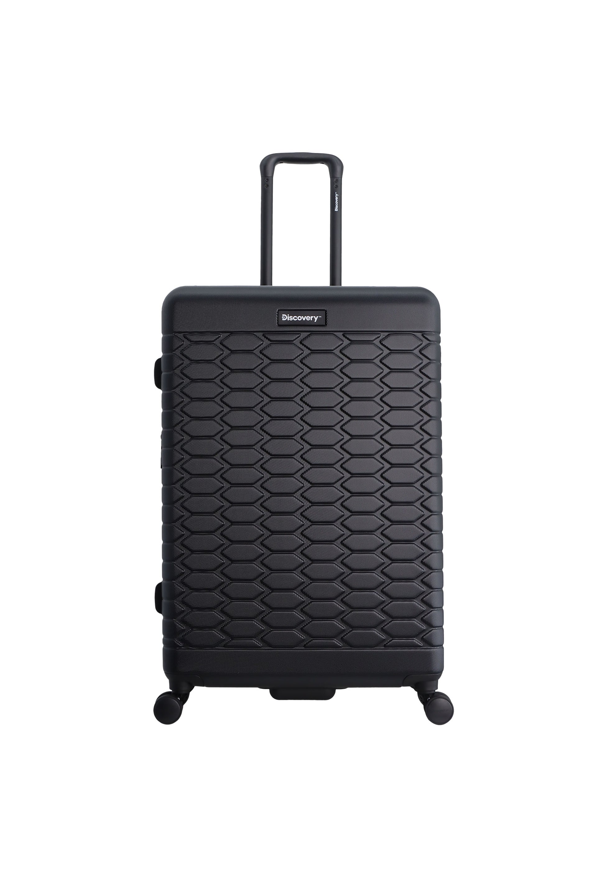 Discovery - Reptile Hartschalenkoffer / Trolley / Reisekoffer - 77 cm - (Large) - Schwarz
