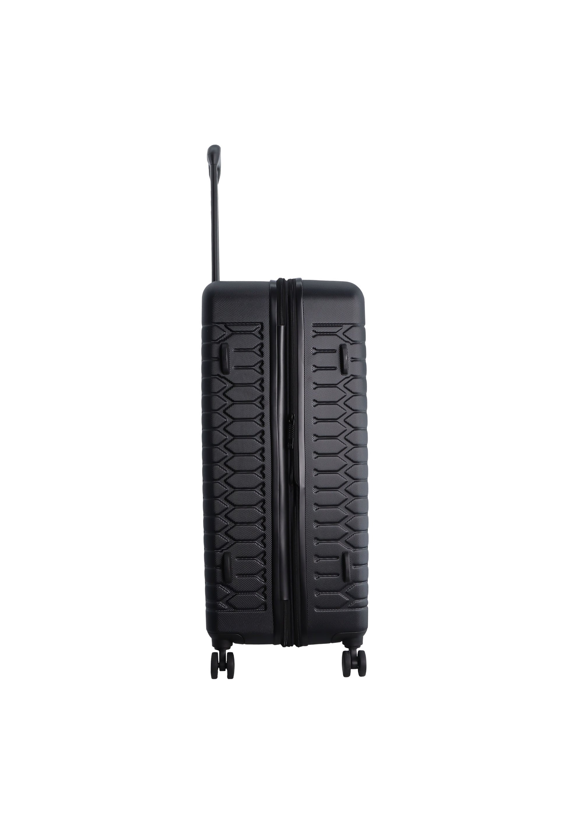 Discovery - Reptile Hartschalenkoffer / Trolley / Reisekoffer - 77 cm - (Large) - Schwarz