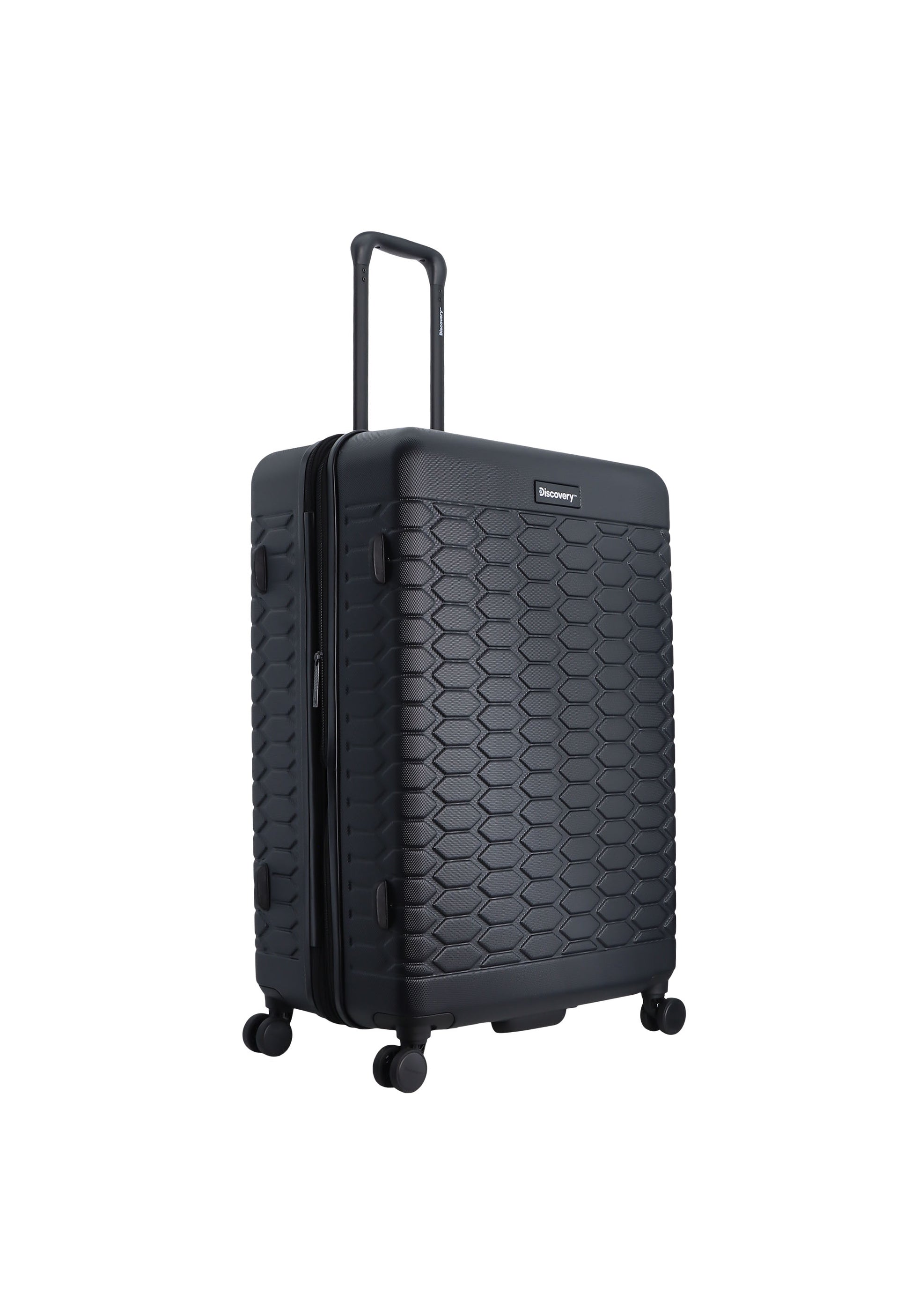 Discovery - Reptile Hartschalenkoffer / Trolley / Reisekoffer - 77 cm - (Large) - Schwarz