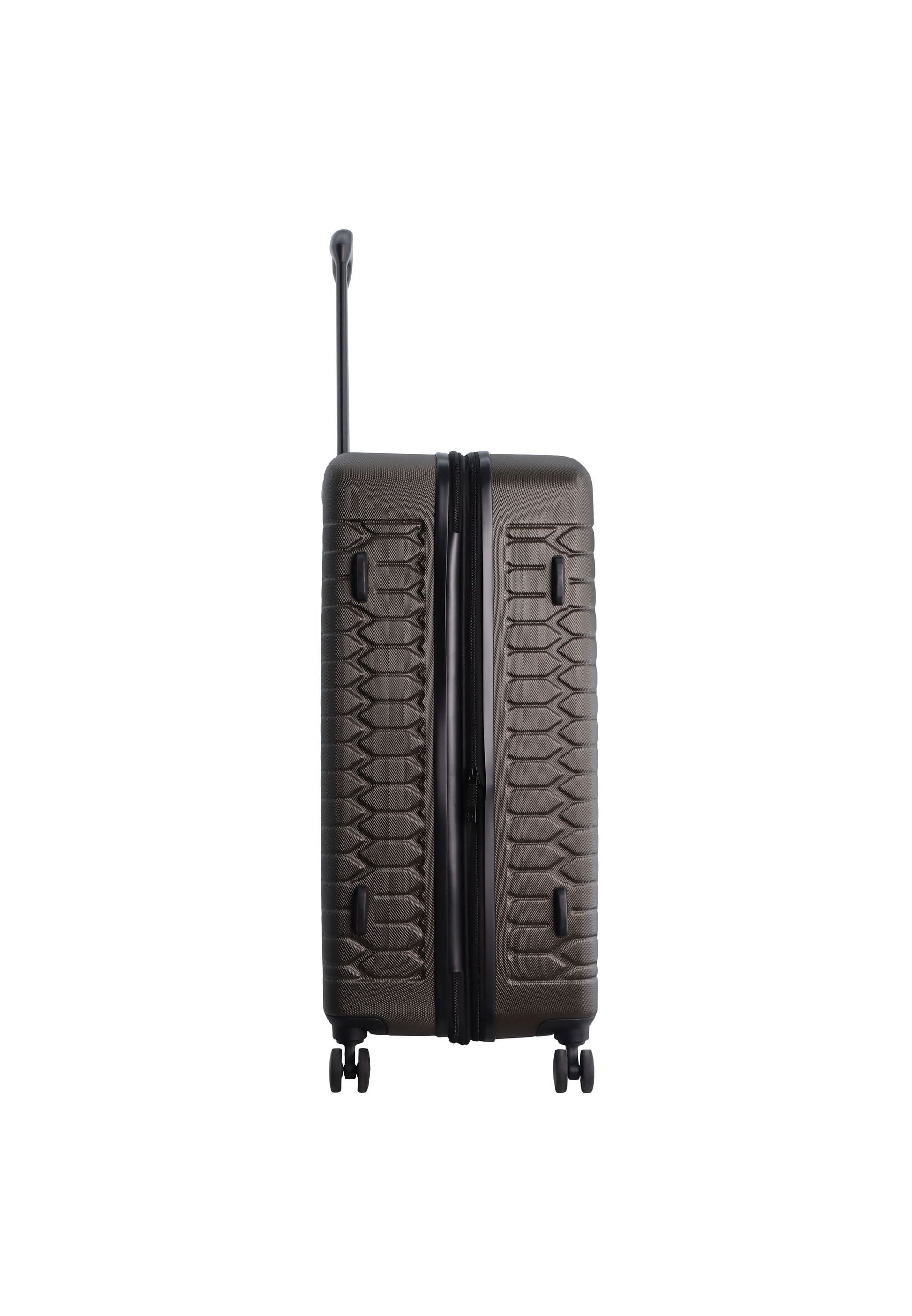 Discovery - Reptile Hartschalenkoffer / Trolley / Reisekoffer - 77 cm - (Large) - Khaki
