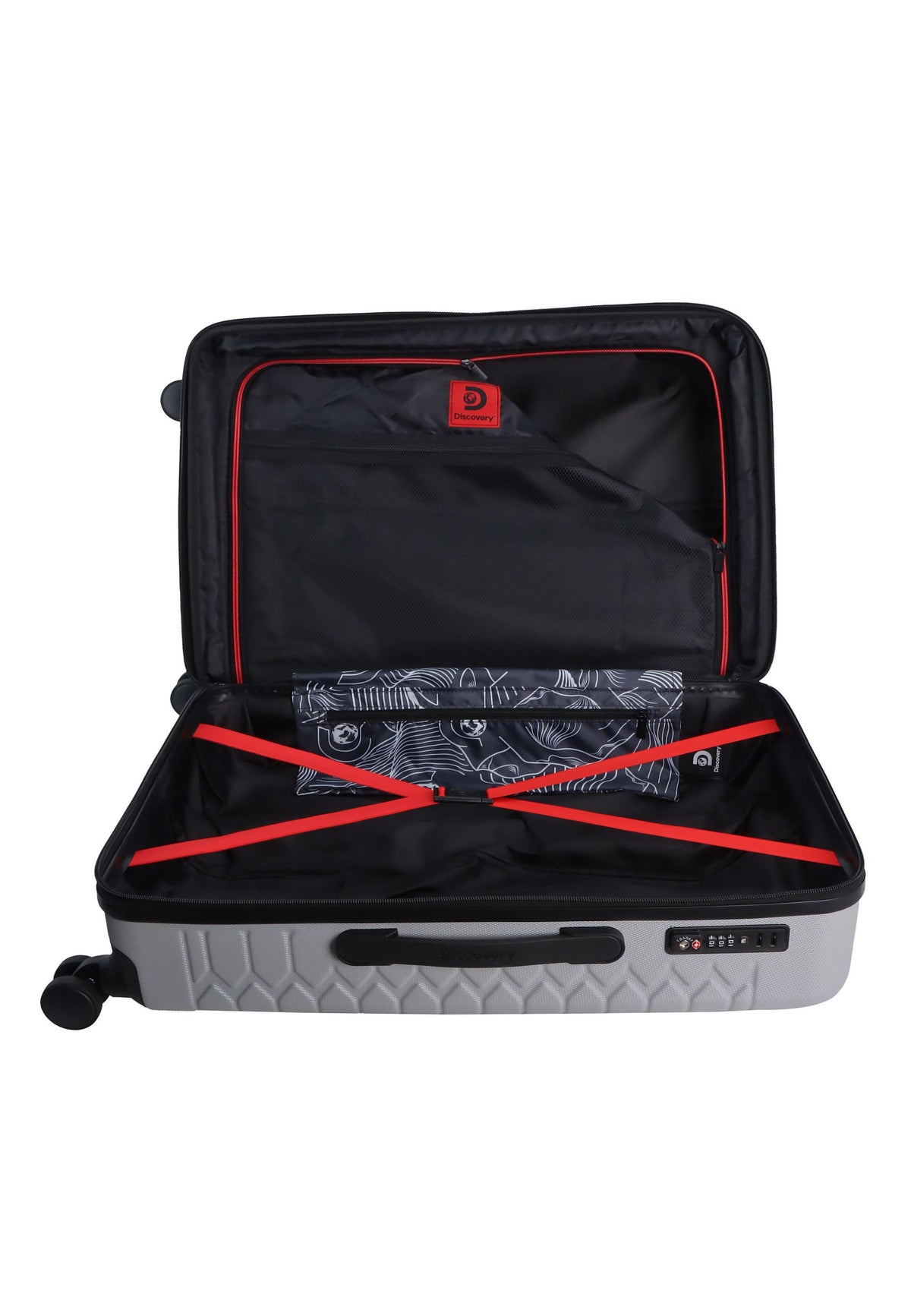 Discovery Reptile Hartschalen-Kofferset 3-teilig S/M/L Silber – Produktansicht 13