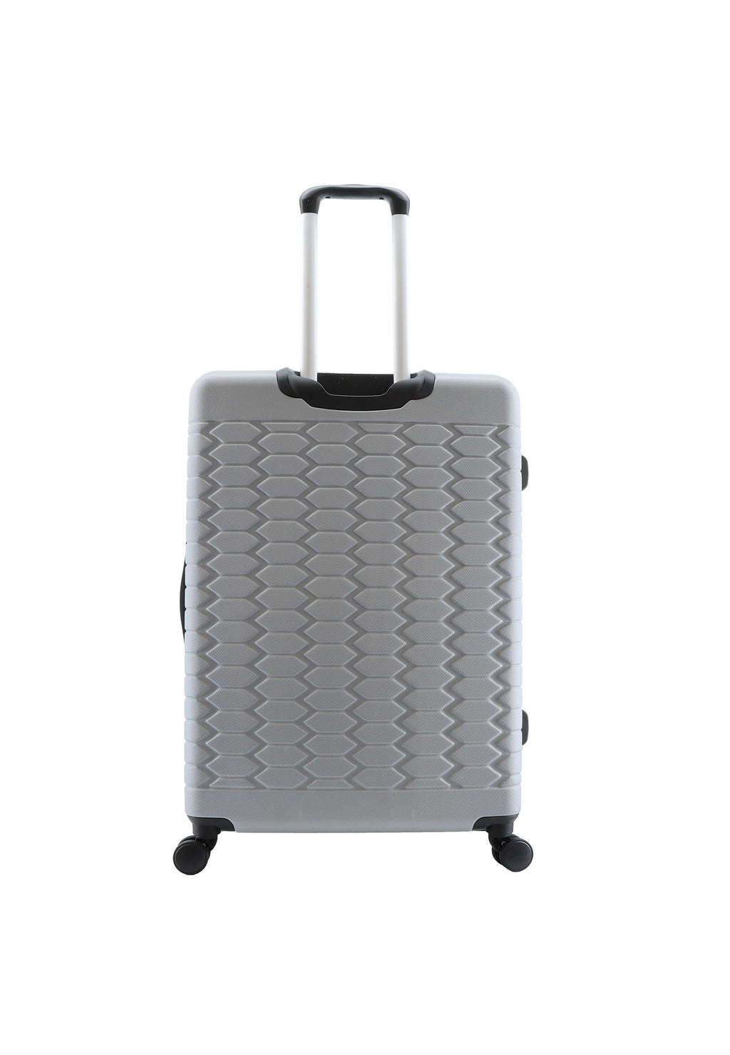 Discovery - Reptile Hartschalenkoffer / Trolley / Reisekoffer - 77 cm - (Large) - Silber