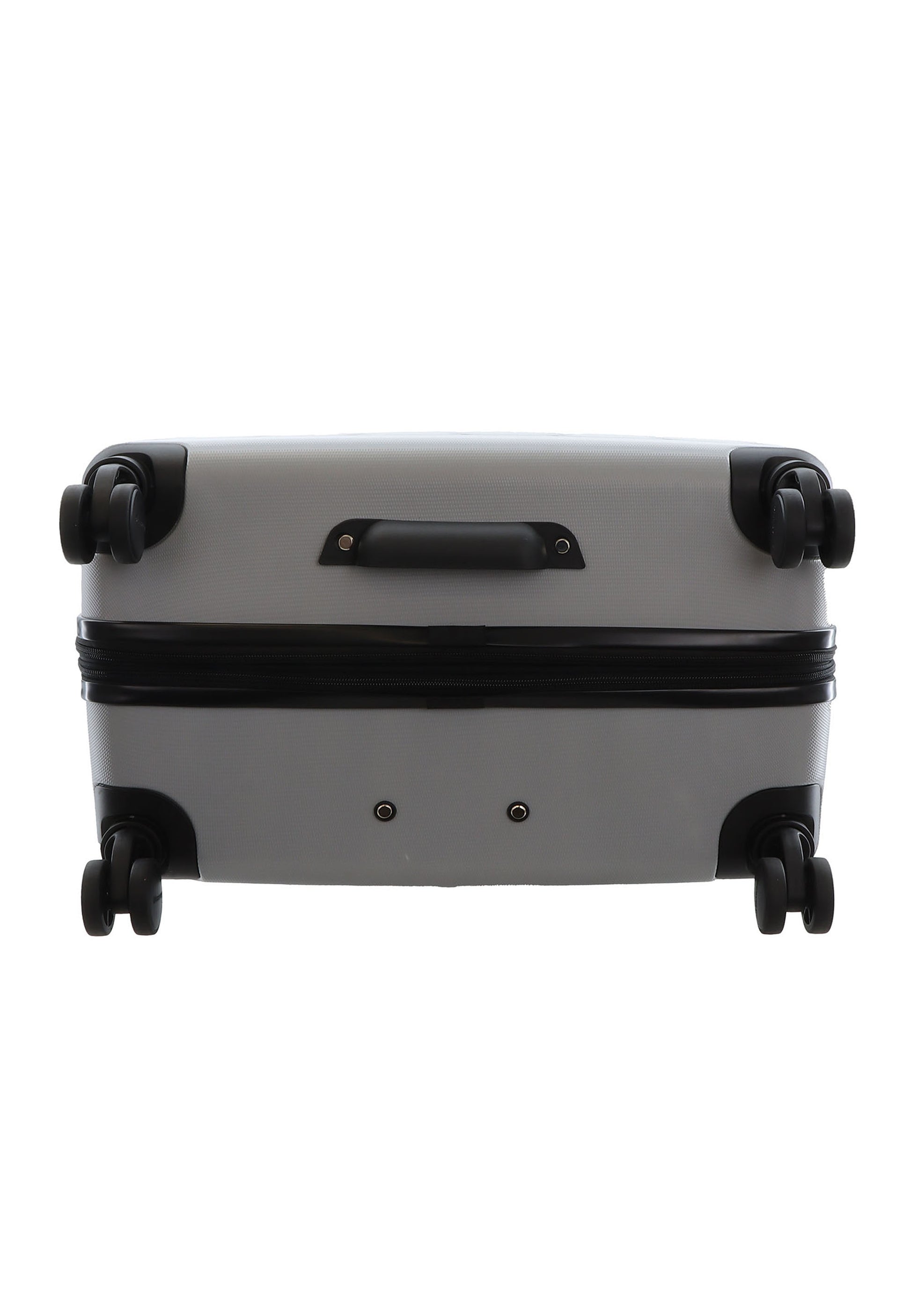 Discovery - Reptile Hartschalenkoffer / Trolley / Reisekoffer - 77 cm - (Large) - Silber