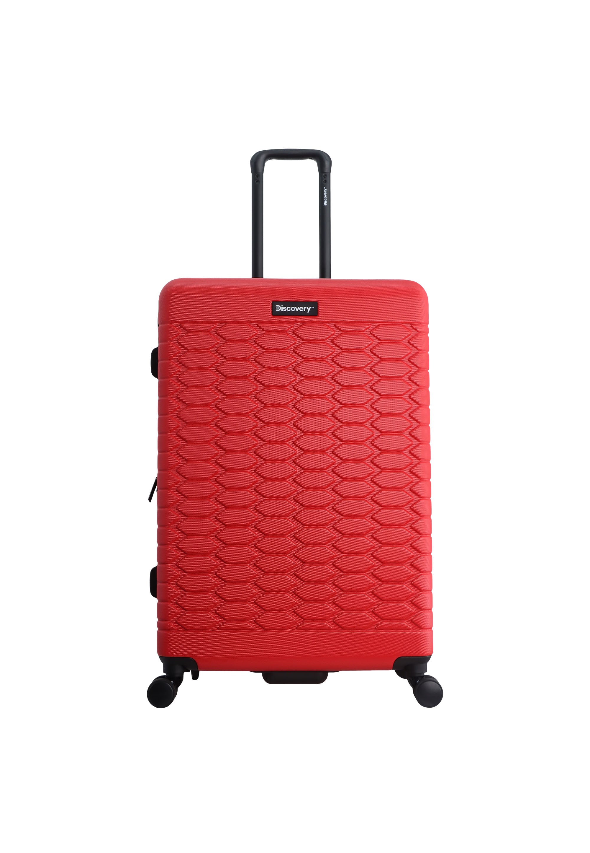 Discovery - Reptile Hartschalenkoffer / Trolley / Reisekoffer - 77 cm - (Large) - Rot