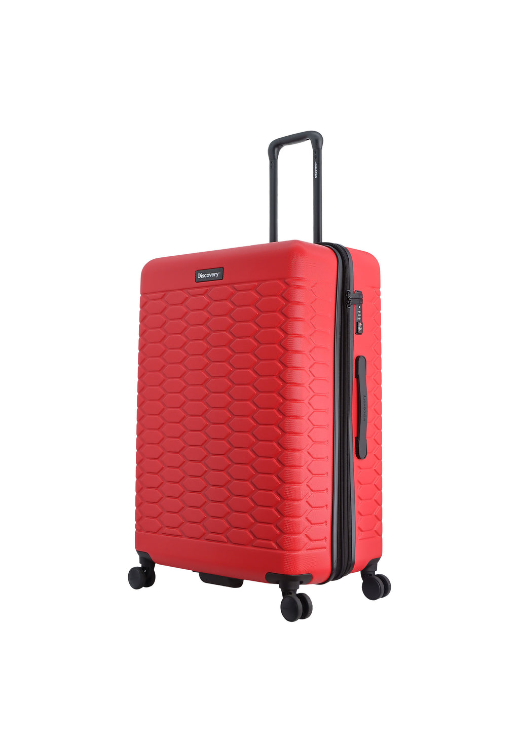 Discovery - Reptile Hartschalenkoffer / Trolley / Reisekoffer - 77 cm - (Large) - Rot