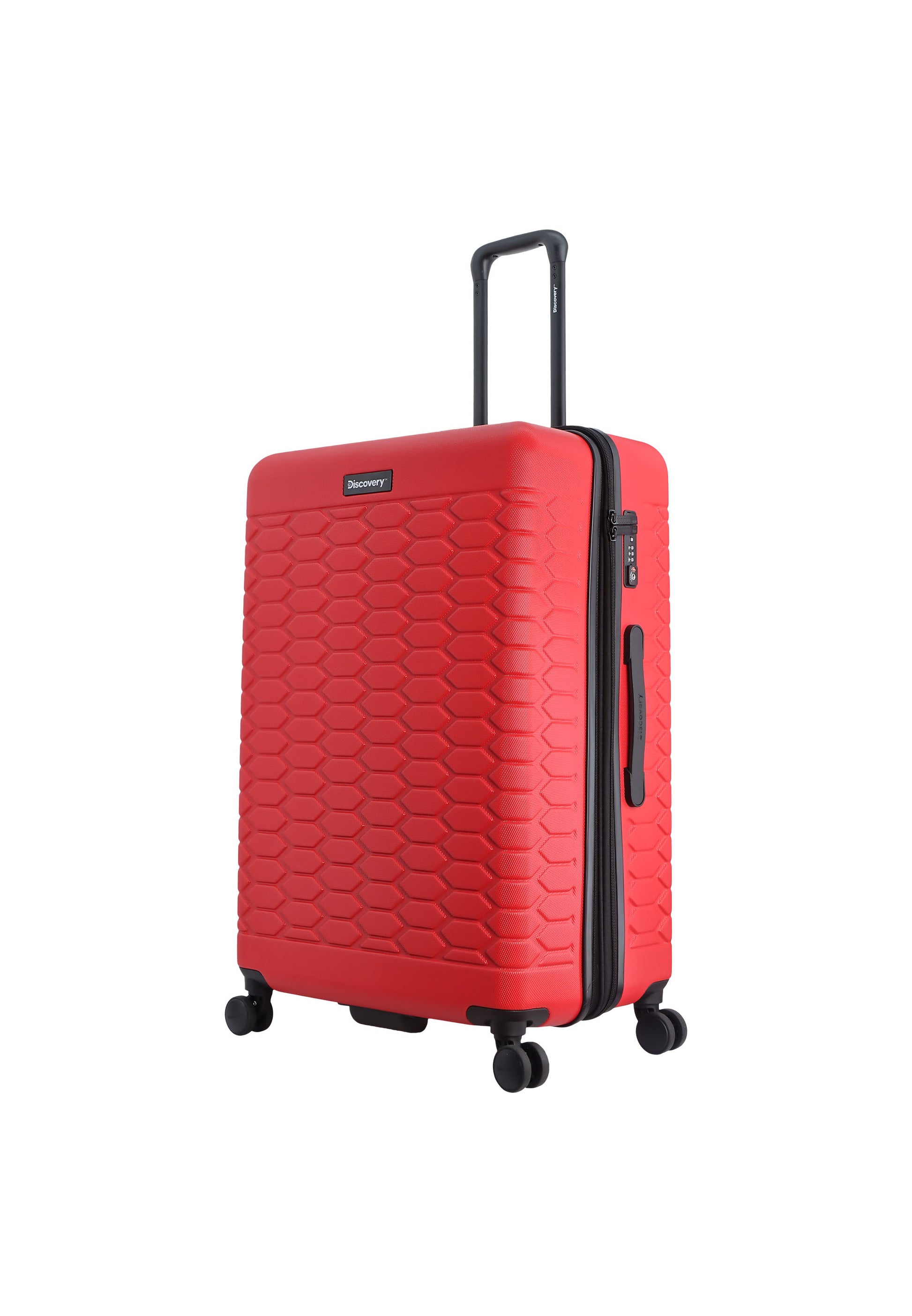 Discovery - Reptile Hartschalenkoffer / Trolley / Reisekoffer - 77 cm - (Large) - Rot