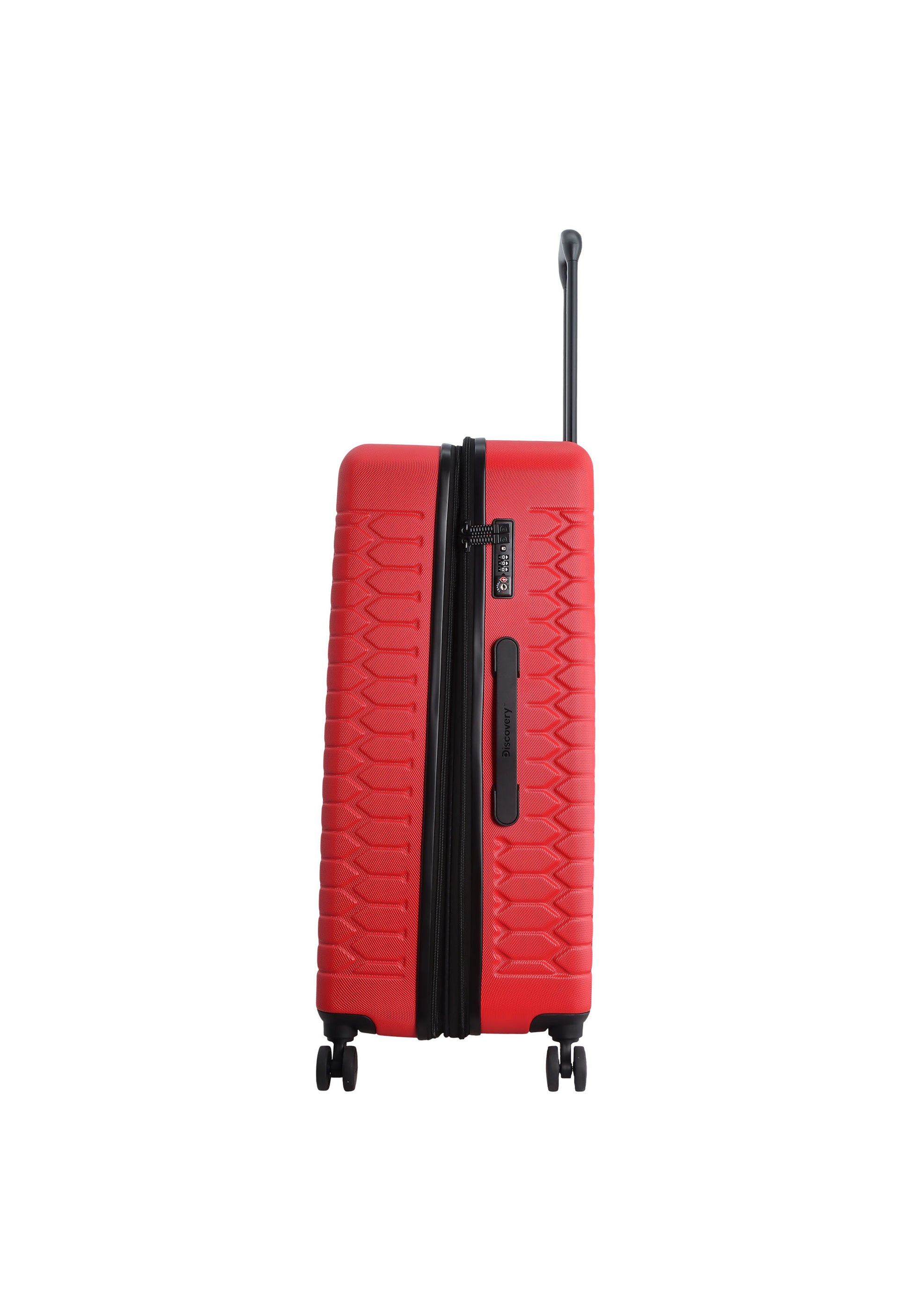 Discovery - Reptile Hartschalenkoffer / Trolley / Reisekoffer - 77 cm - (Large) - Rot