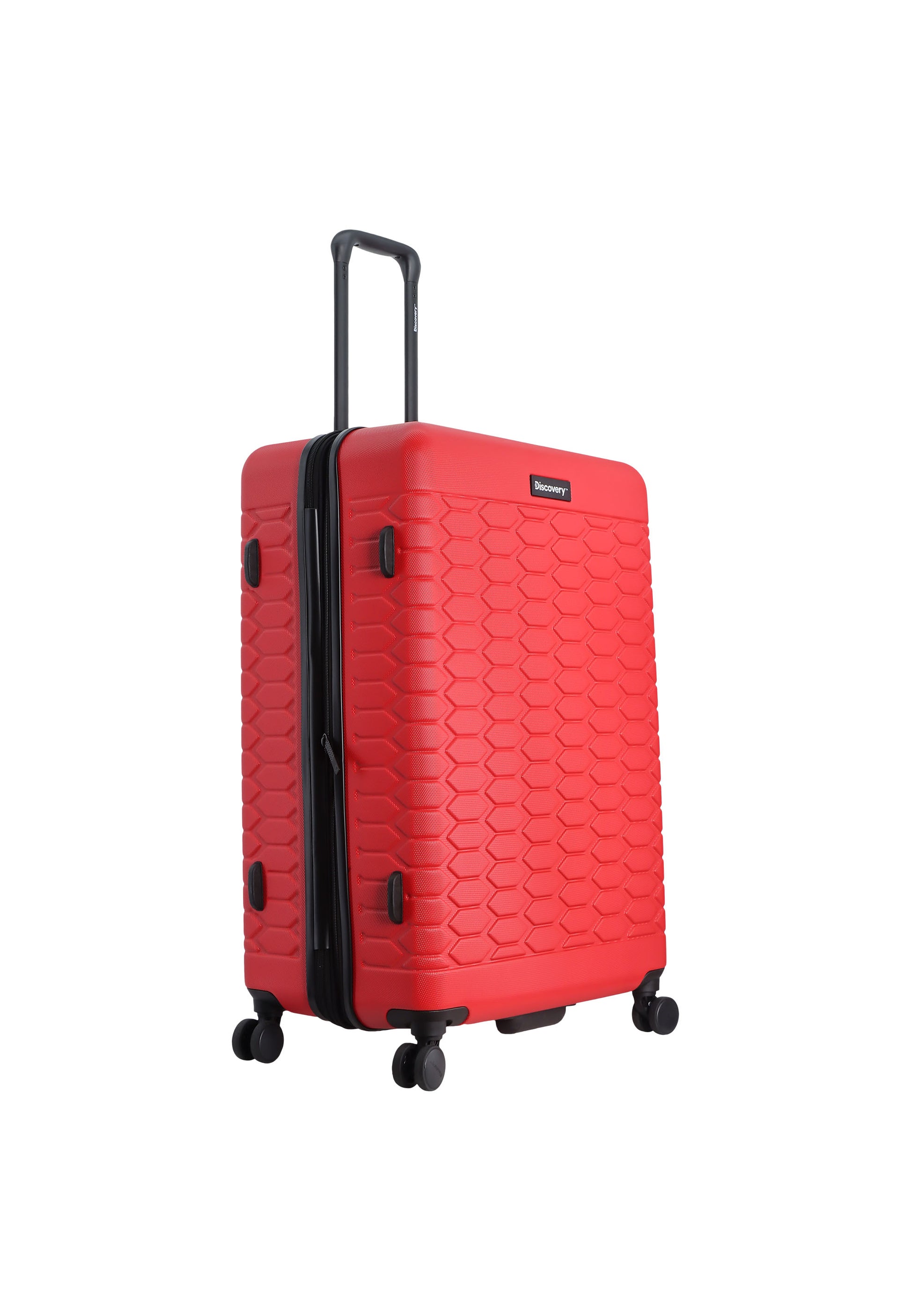 Discovery - Reptile Hartschalenkoffer / Trolley / Reisekoffer - 77 cm - (Large) - Rot