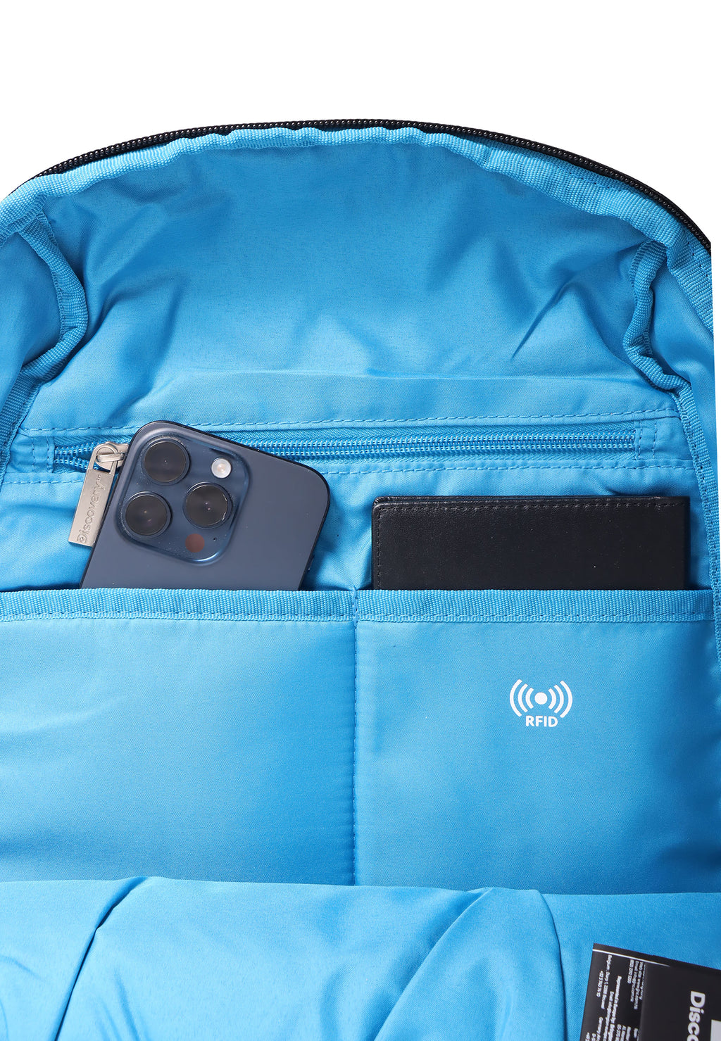 kleiner Rucksack mit einem Fach für ein Tablet und nützlichen Fächern für Schlüssel und Ähnliches.