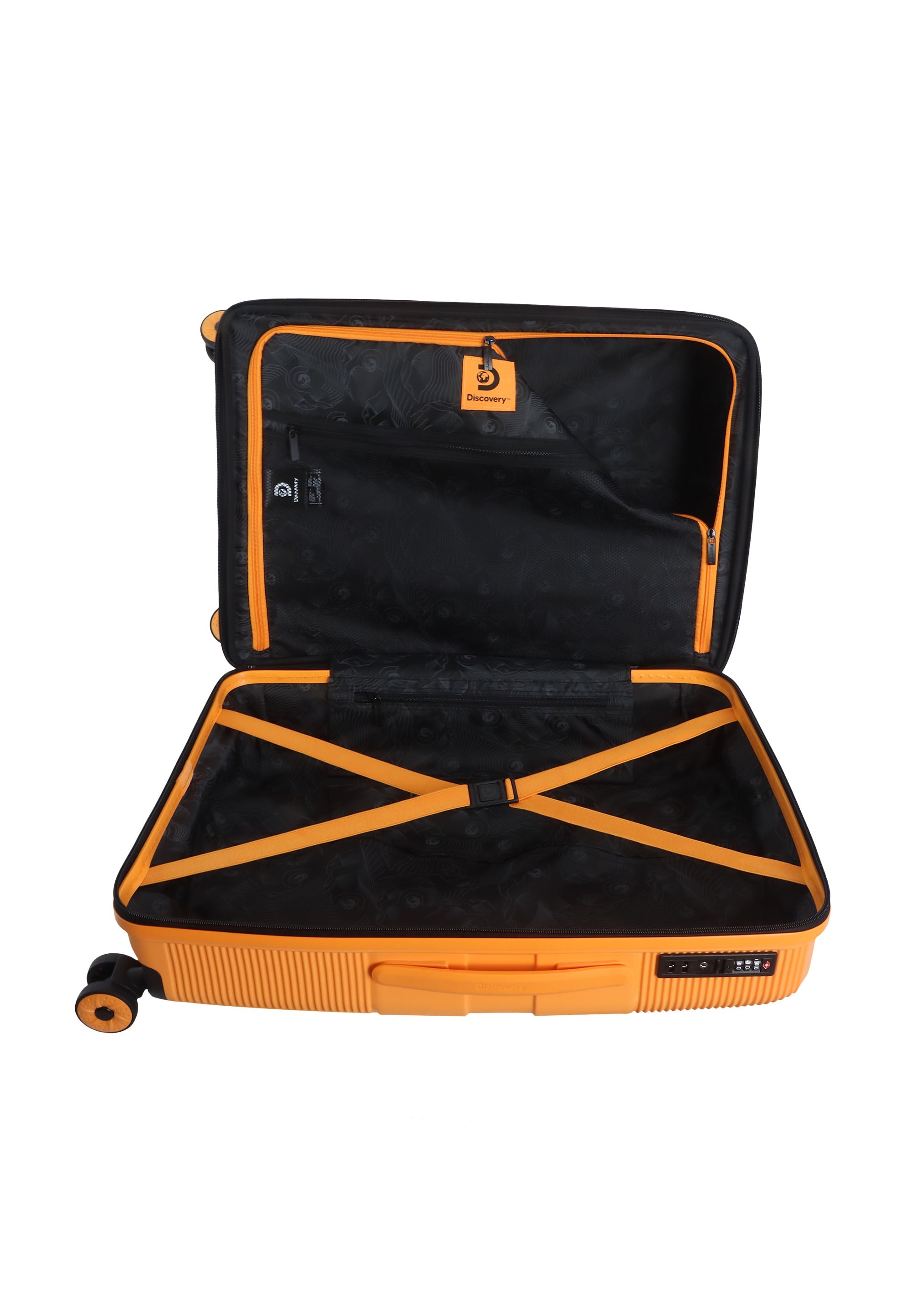 Discovery Trails Hartschalenkoffer / Trolley / Reiskoffer - (Medium) Orange