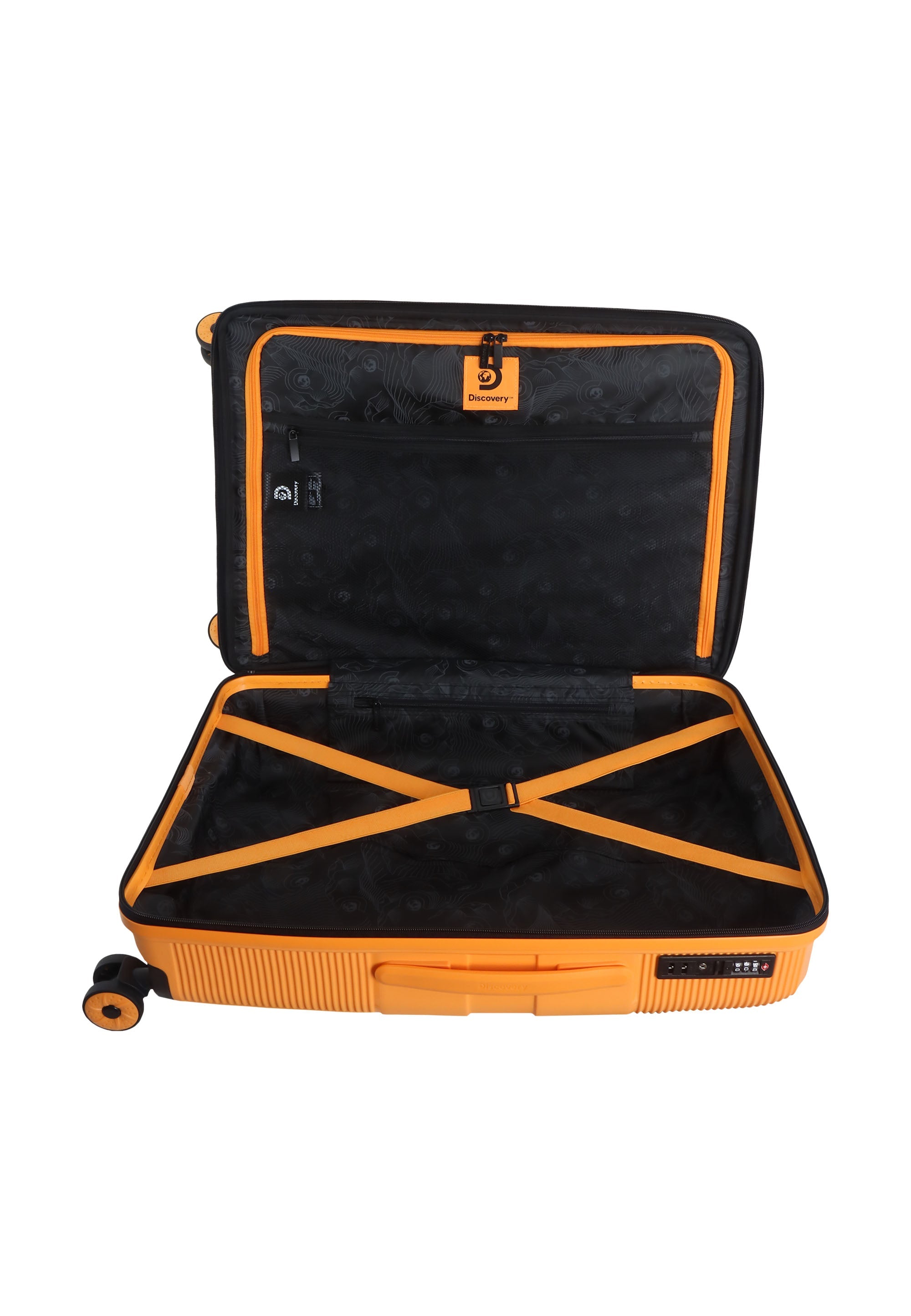 Discovery Trails Hartschalenkoffer / Trolley / Reiskoffer - (Medium) Orange