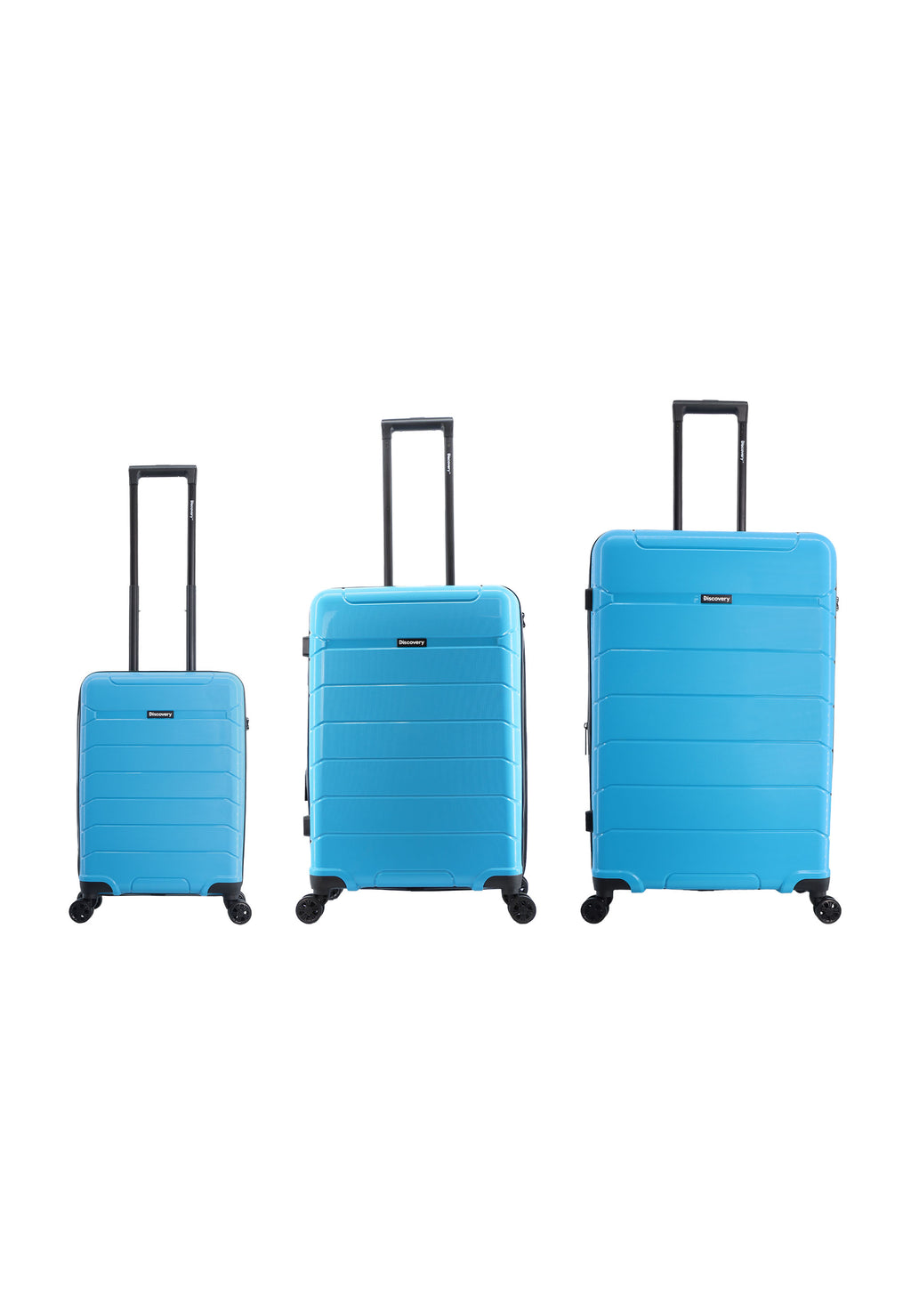 Discovery Skyward Hartschalen-Kofferset / Trolley-Set / Reisekofferset - (S/M/L) - Blau