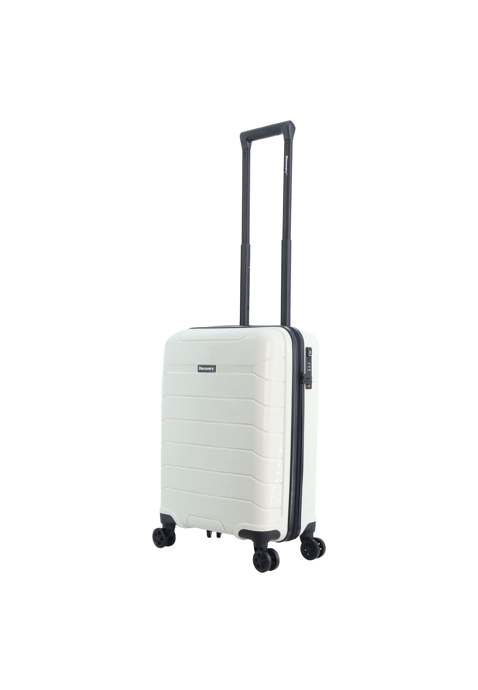 Discovery - Skyward Handgepäck Hartschalenkoffer / Trolley / Reisekoffer - 55cm - (Small) - Weiß