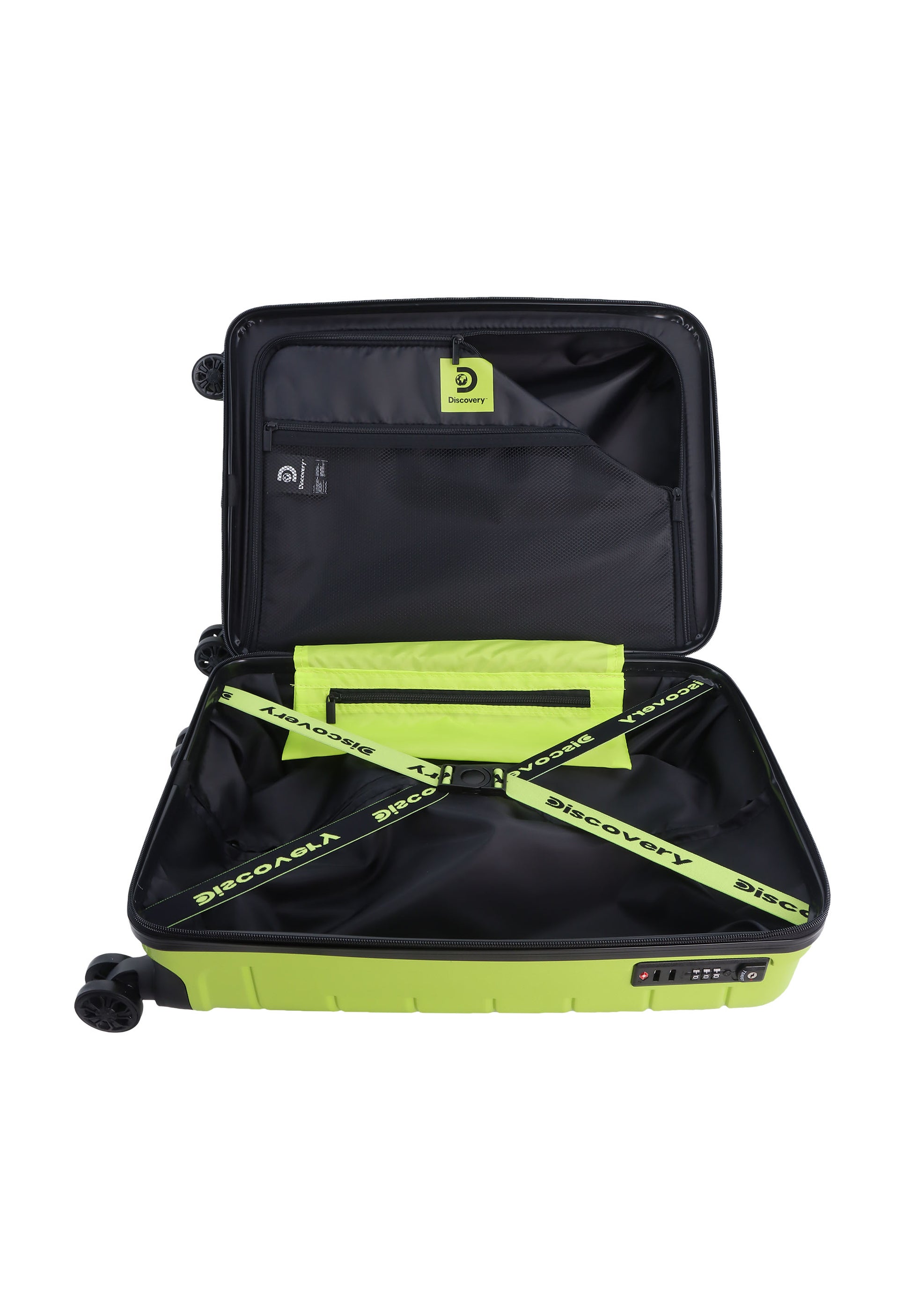 Discovery - Skyward Handgepäck Hartschalenkoffer / Trolley / Reisekoffer - 55cm - (Small) - Lime-grün