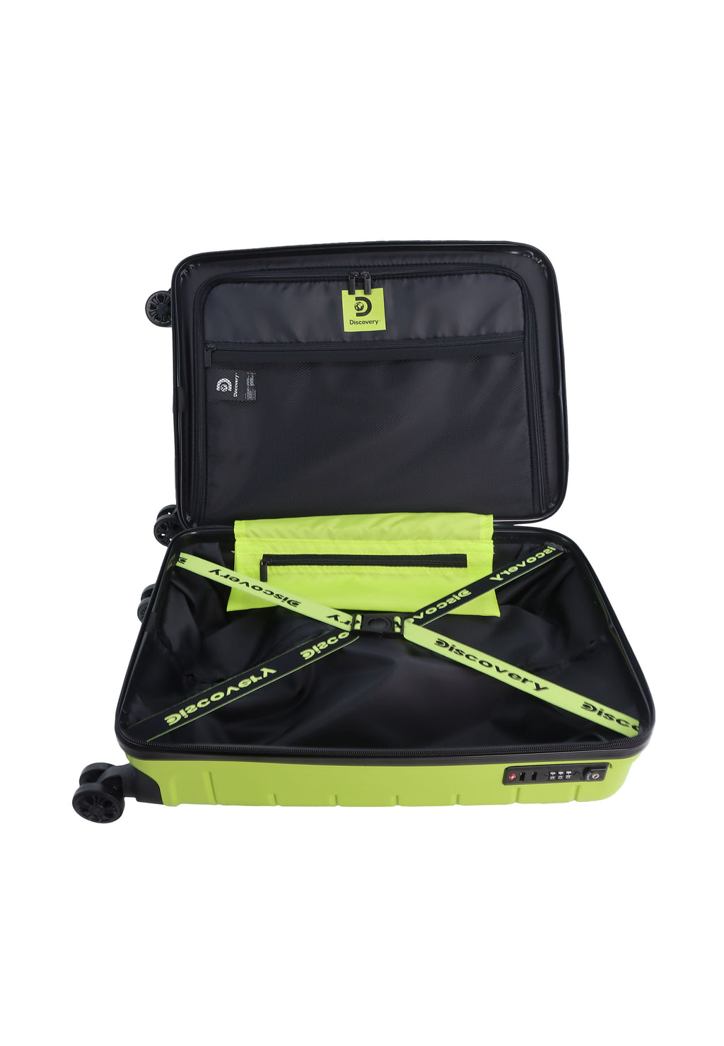 Discovery - Skyward Handgepäck Hartschalenkoffer / Trolley / Reisekoffer - 55cm - (Small) - Lime-grün